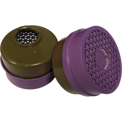 Cartouche pour respirateur, Cartouche gaz/vapeur, Gaz multiples/Vapeur organique/Filtre P100