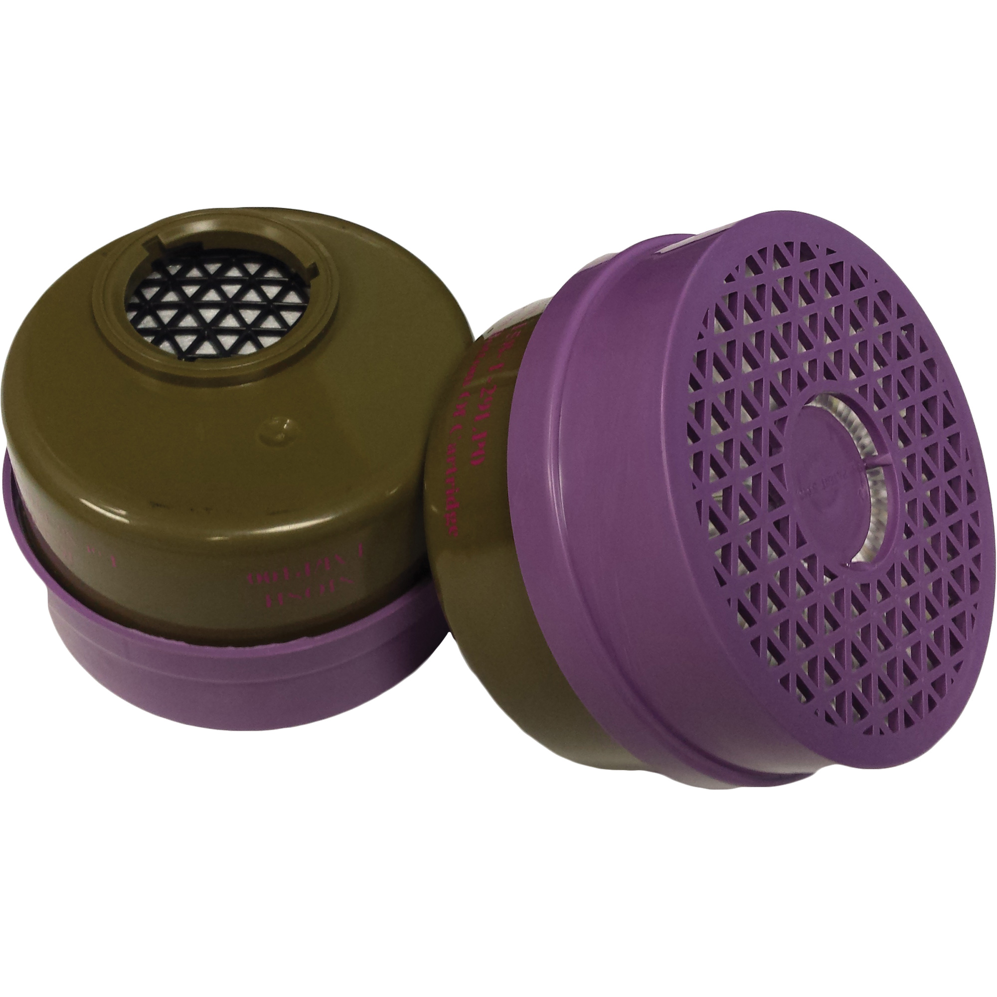 Cartouche pour respirateur, Cartouche gaz/vapeur, Gaz multiples/Vapeur organique/Filtre P100