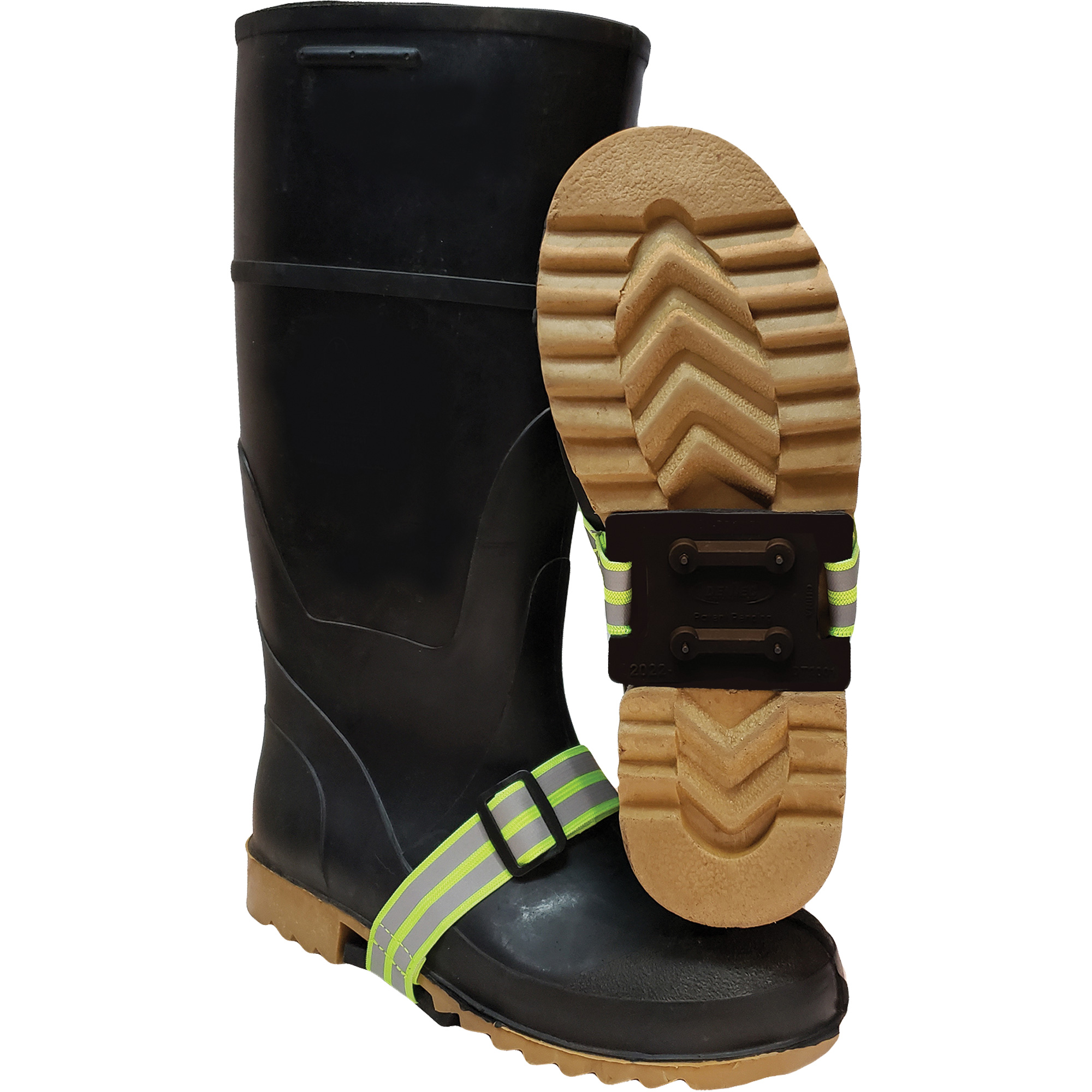 Dispositif de traction à semelle intermédiaire avec talon non défini IcetredMC, Caoutchouc/Carbure de tungstène, Traction Crampon, Taille unique