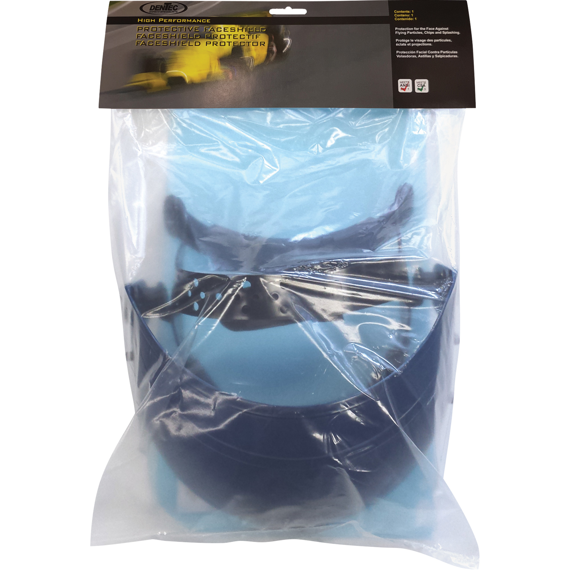 Écran facial ValuguardMC, Polyester, Suspension Rochet
