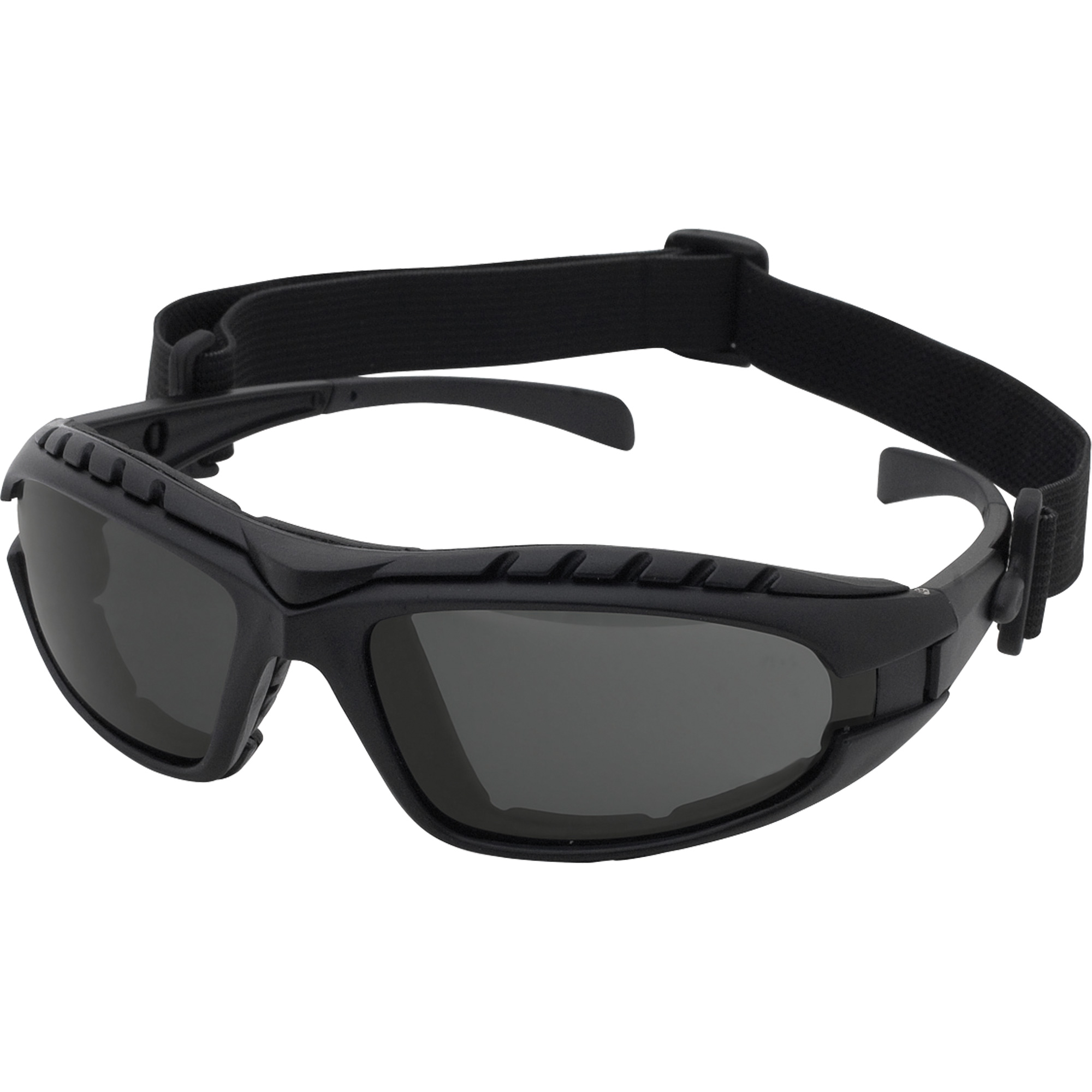 Lunettes de sécurité à monture noire DustdevilMC, Lentille Gris, Antibuée/Anti-égratignures, ANSI Z87+/Répond ou surpasse la norme CSA Z94.3