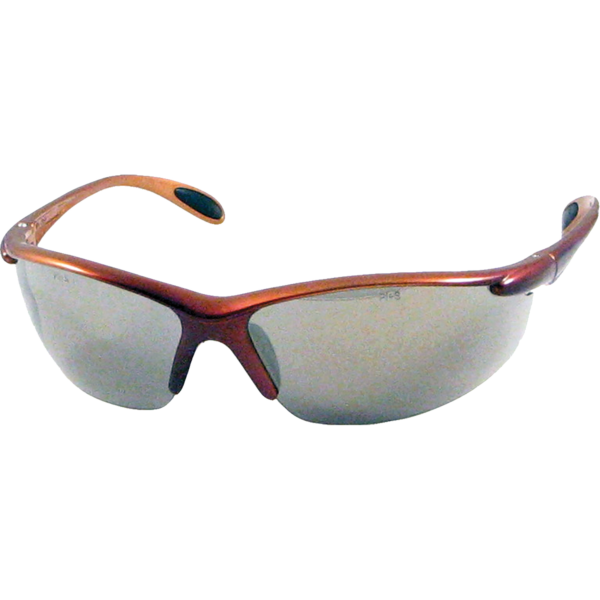 Lunettes de sécurité CatalinaMC avec monture métallique brune, Lentille Intérieur/extérieur, ANSI Z87+/Répond ou surpasse la norme CSA Z94.3