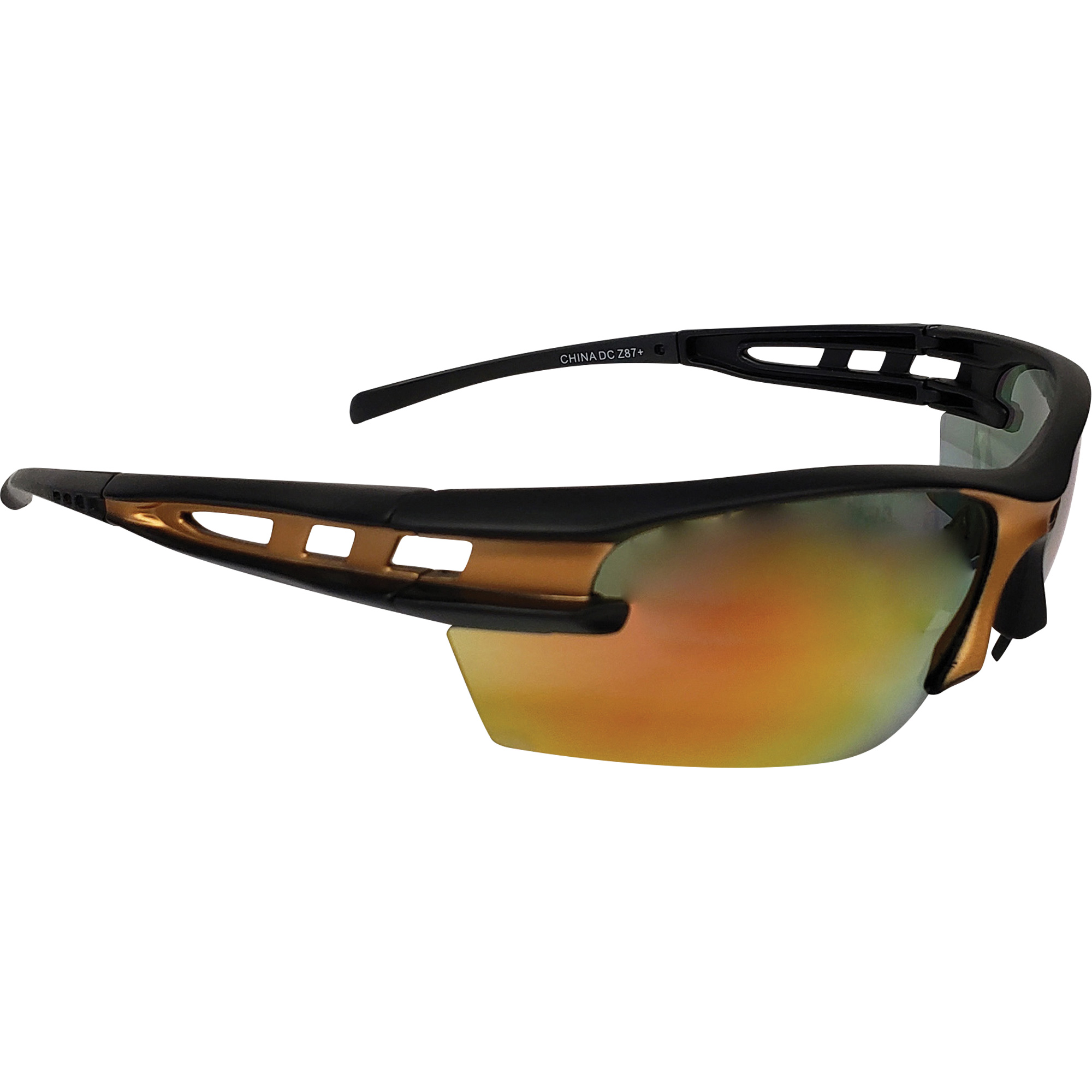 Lunettes de sécurité MangoMC, Lentille Miroir orange, Répond ou surpasse la norme CSA Z94.3