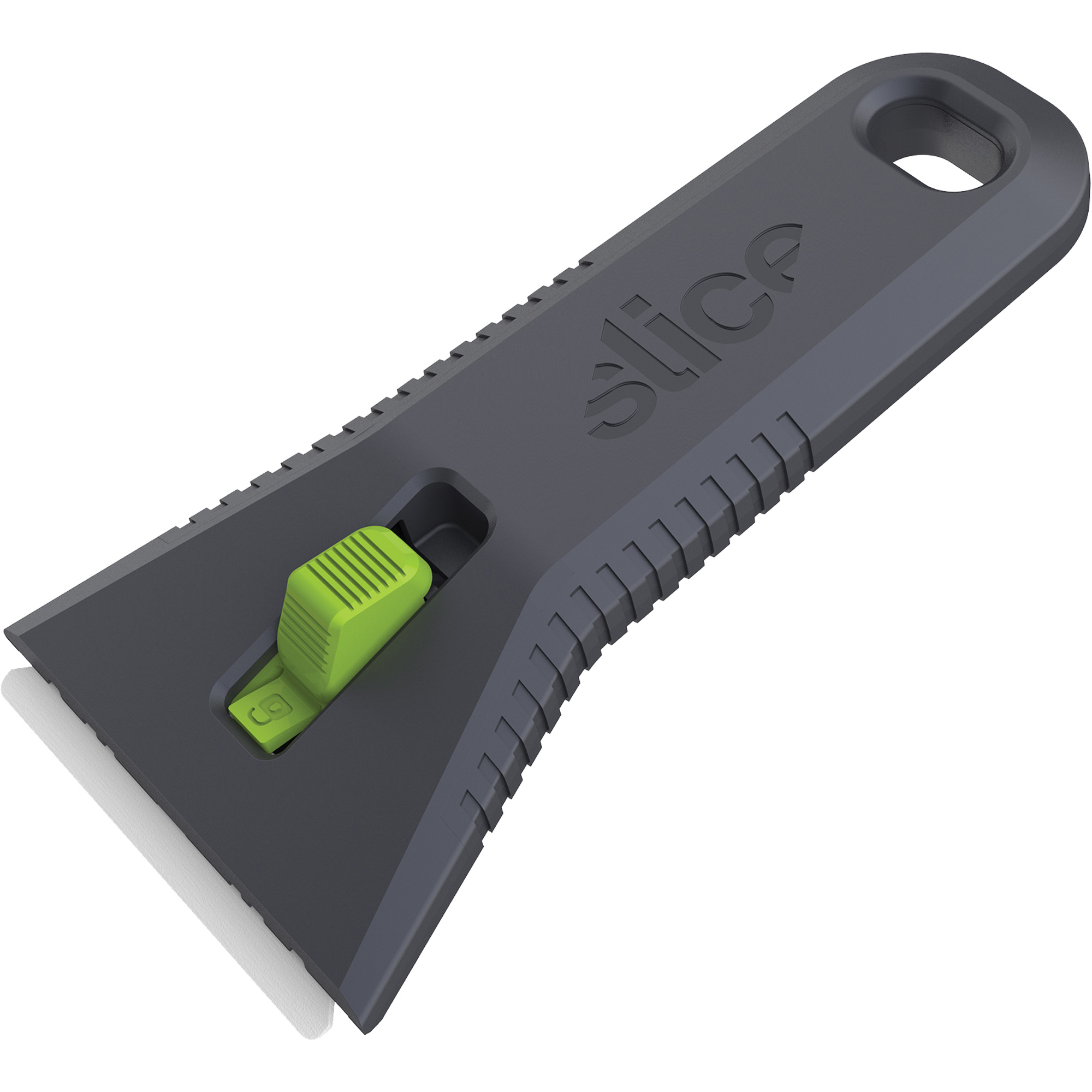 SliceMC Racloir utilitaire auto-rétractable, Lame Céramique, Largeur 65 mm, Manche Nylon