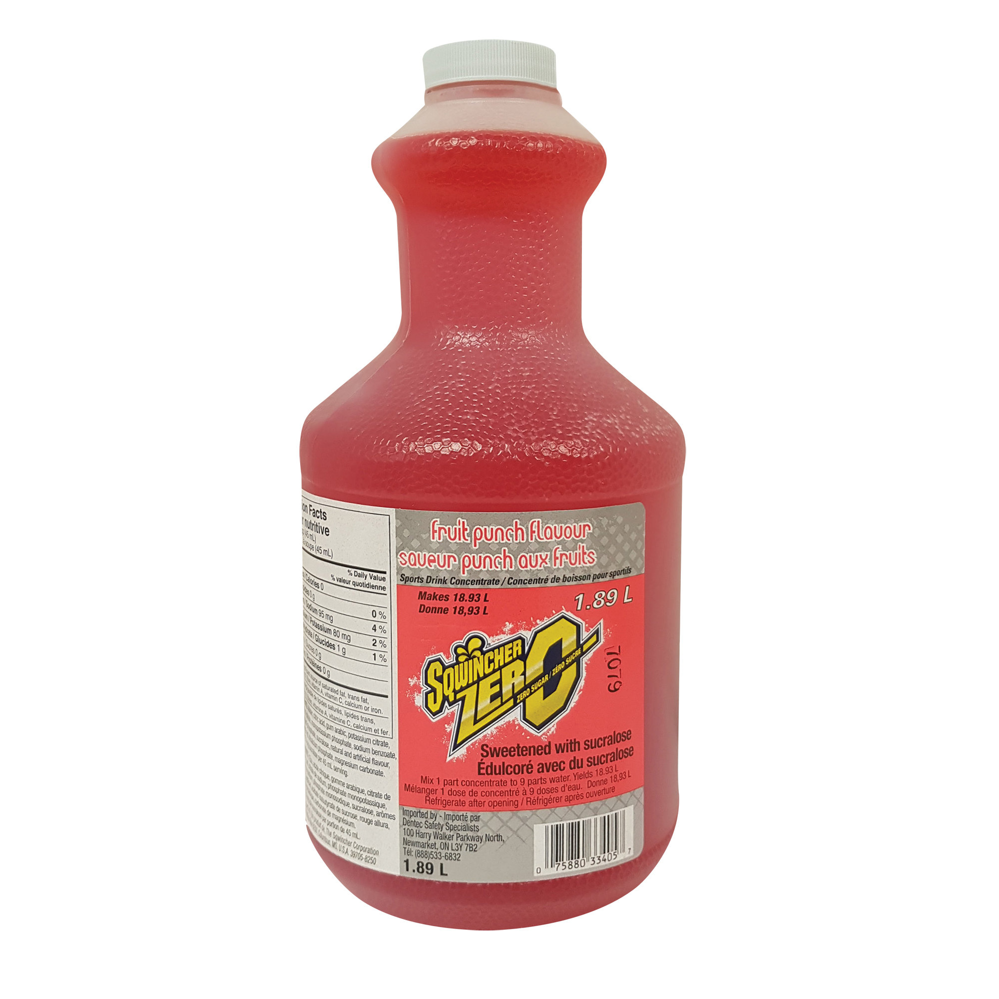 Sqwincher® Boisson de réhydratation ZEROMD, Concentré, Punch aux fruits