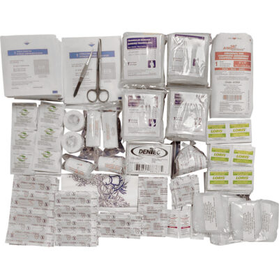 Trousse de premiers soins de base et recharge ShieldMC, Répond à la norme CSA Z1220-17 type 2 environnements à faible risque, Grand (51-100 travailleurs)