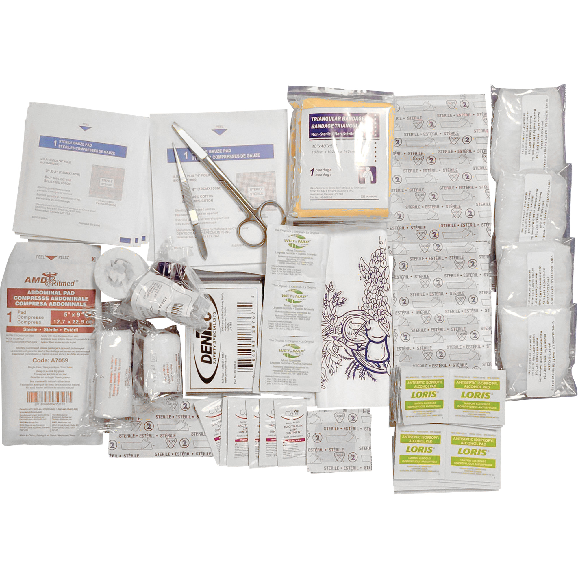 Trousse de premiers soins de base et recharge ShieldMC, Répond à la norme CSA Z1220-17 type 2 environnements à faible risque, Petit (2-25 travailleurs)