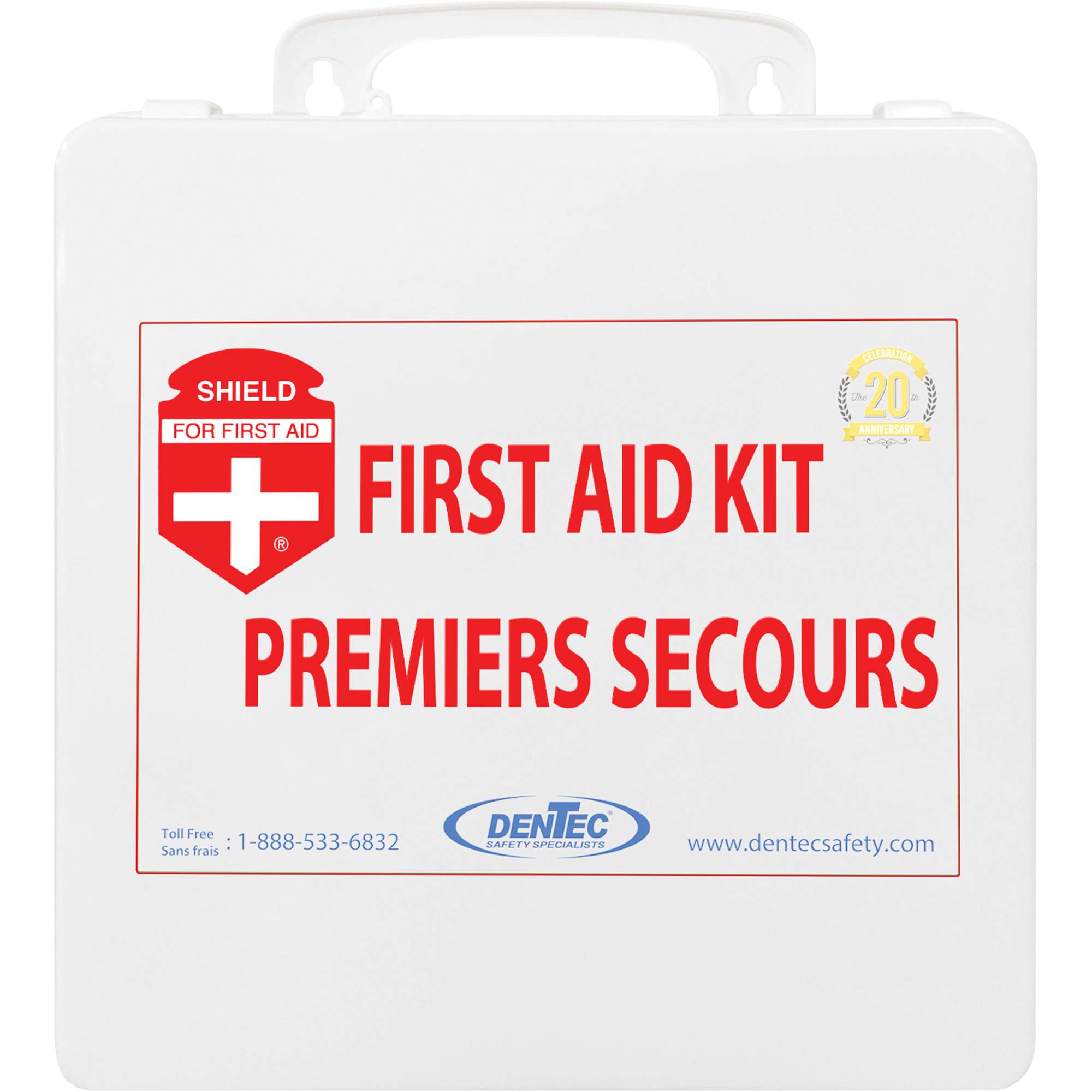 Trousse de premiers soins ShieldMC, Répond ou surpasse la norme CSA Z1220-24 type 2 environnements à faible risque, Moyen (26-50 travailleurs)