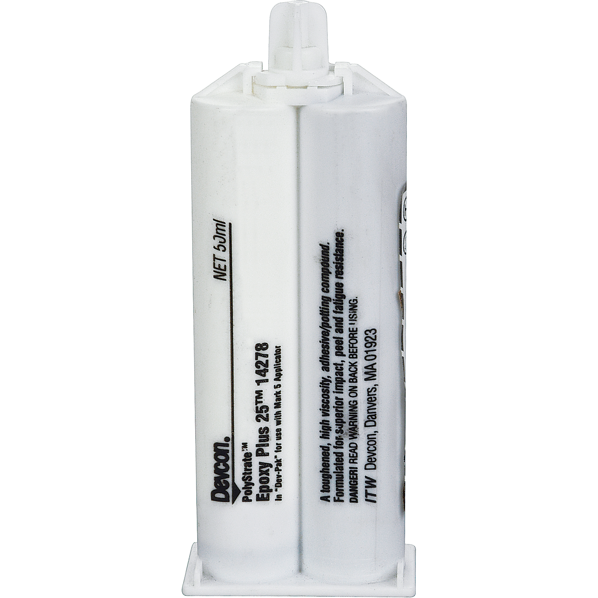 Colle époxyde Plus 25MC, Deux composants, Cartouche double, 50 ml, Gris