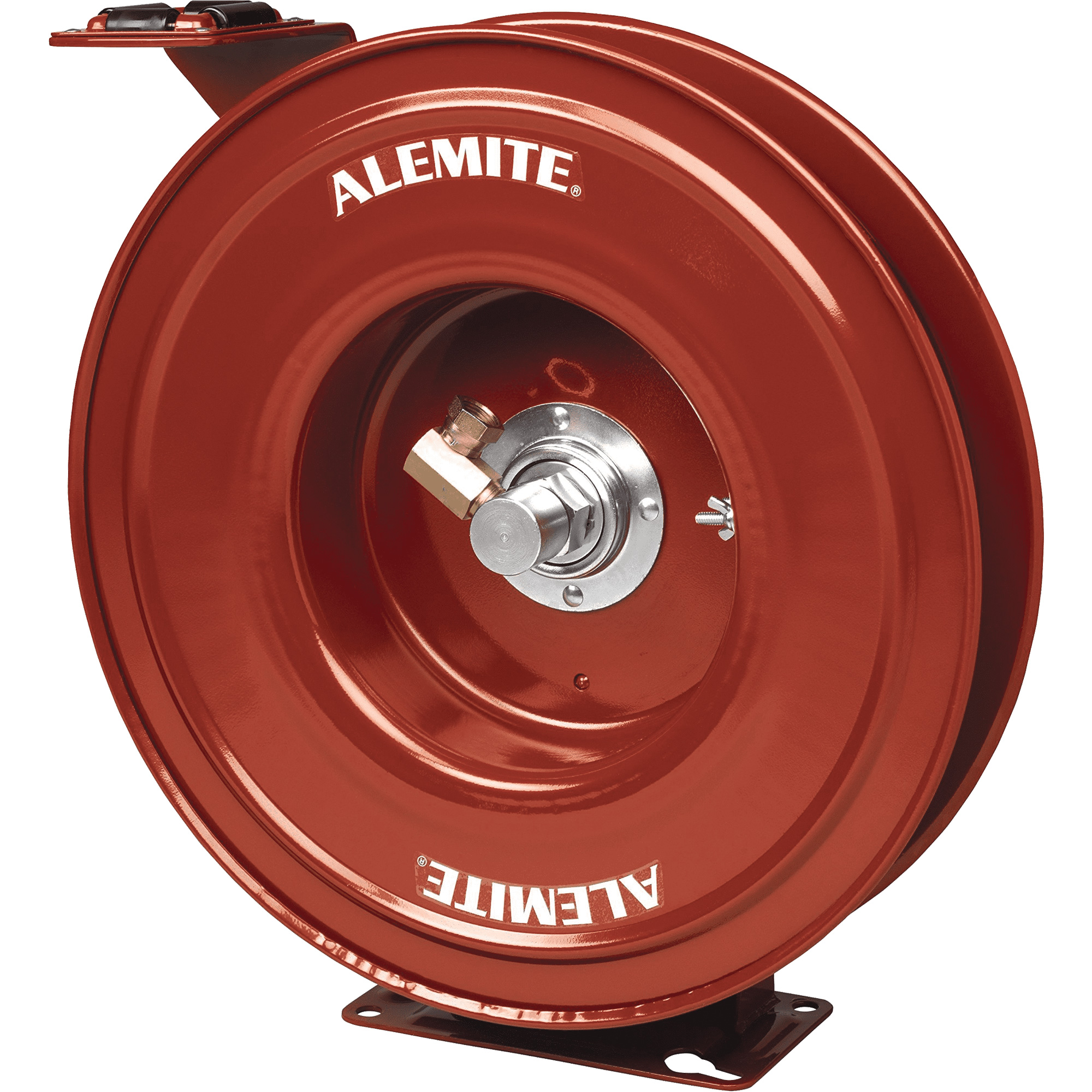 Dévidoir de tuyau AlemiteMD pour service intensif, Tuyau simple, 7" la x 19" p x 20-1/4" h