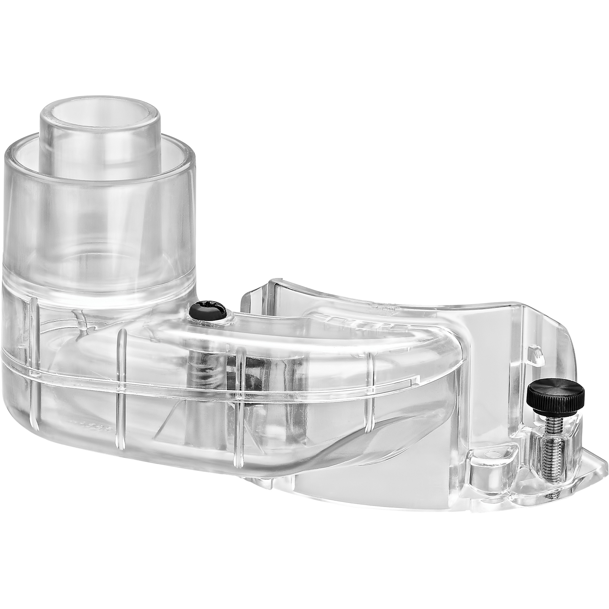 Adaptateur d'extracteur de poussière pour toupie à base fixe