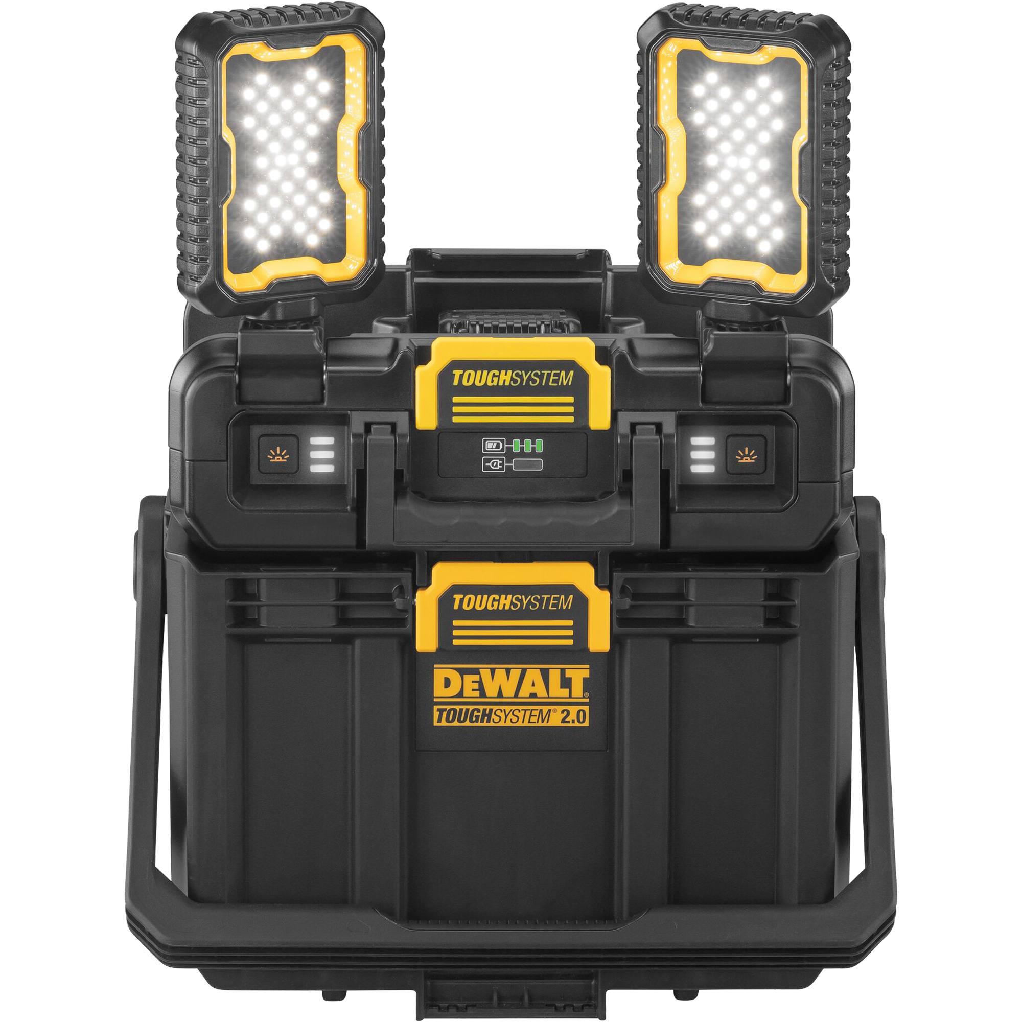 Baladeuse ajustable ToughSystemMD 2.0 avec rangement, 16" x 11" x 14", Noir/Jaune