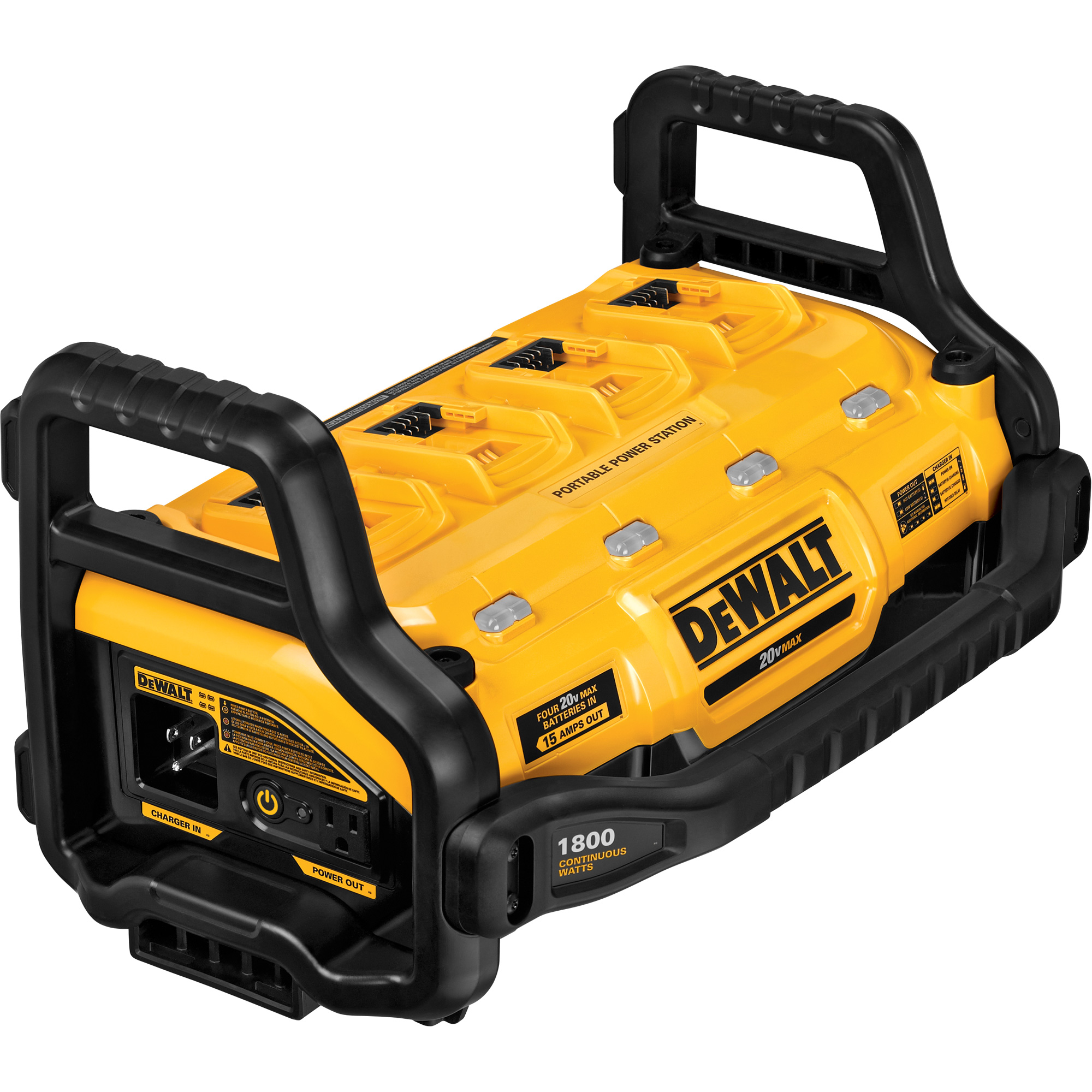 Bloc d'alimentation portatif avec chargeur de piles parallèle 1800 Watts, 20 V, Lithium-ion