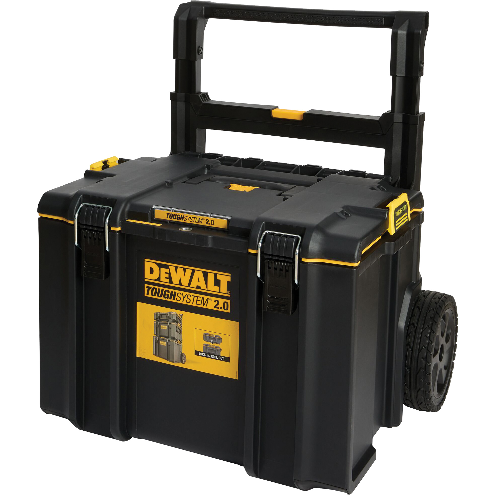 Boîte à outils roulante ToughSystemMD 2,0, 23-69/100" x 19-79/100" x 38-7/10", Noir