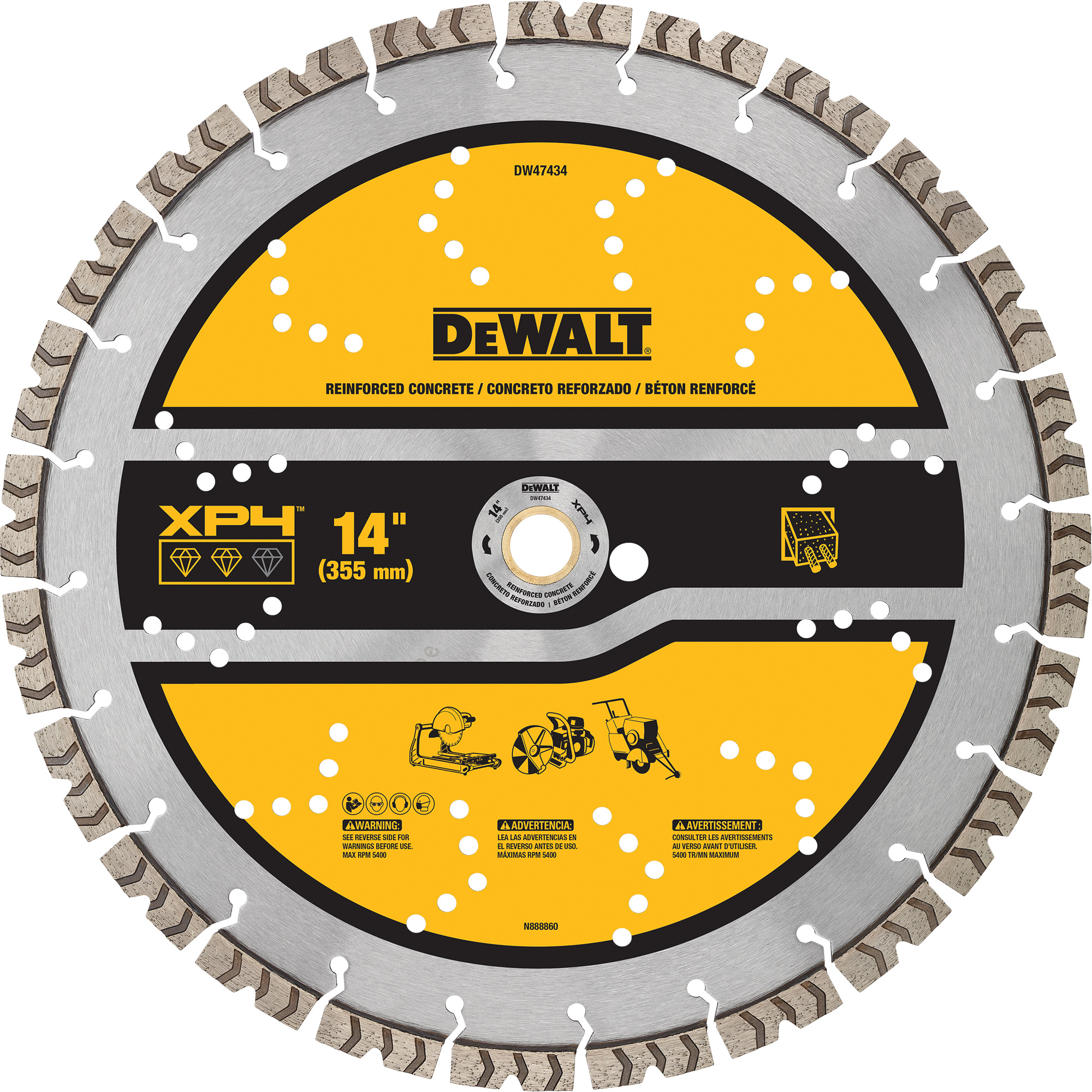 Disque segmenté diamanté pour le béton armé XP4