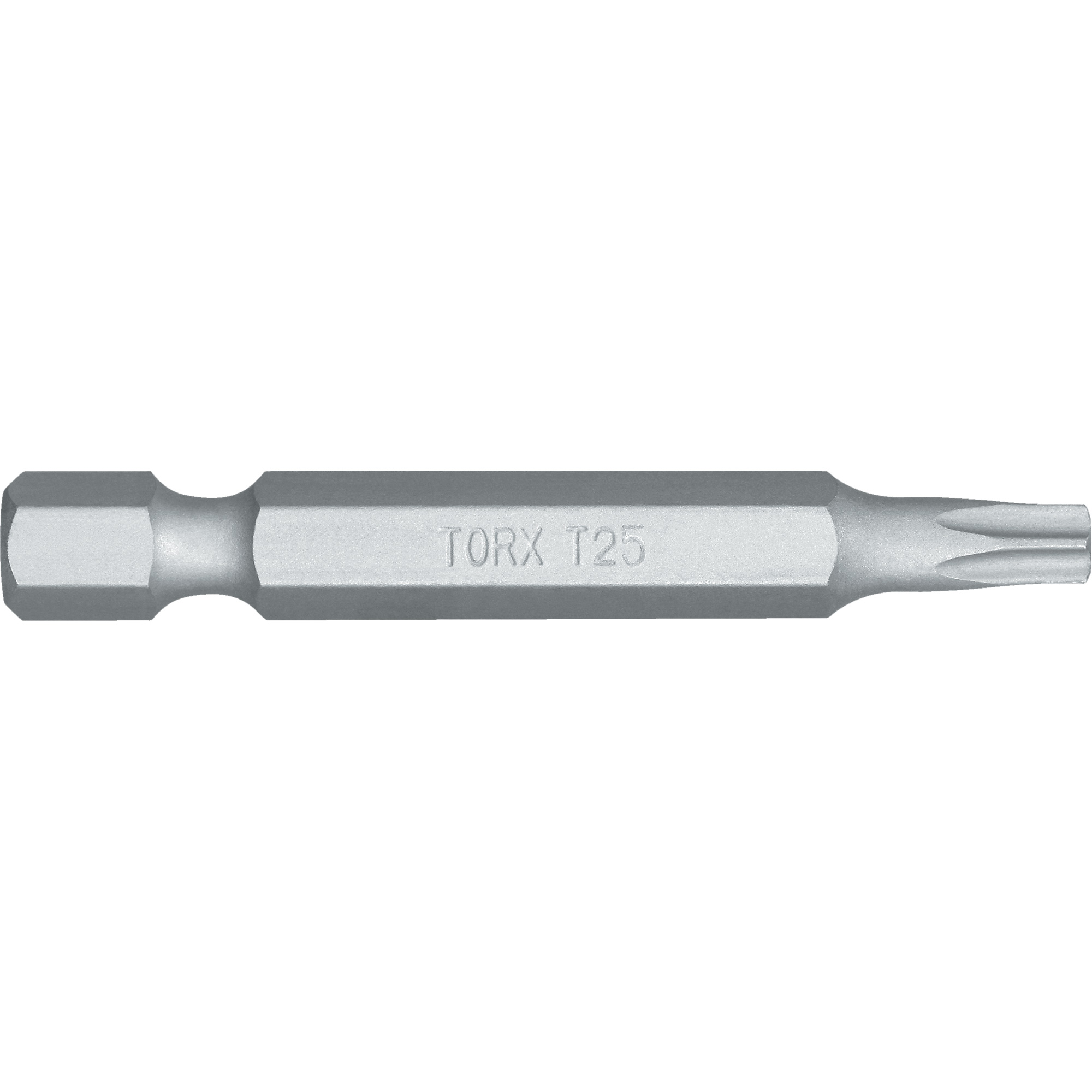 Embout de tournevis, Torx, Embout T-25, Prise 1/4", Longueur 4-4/5"