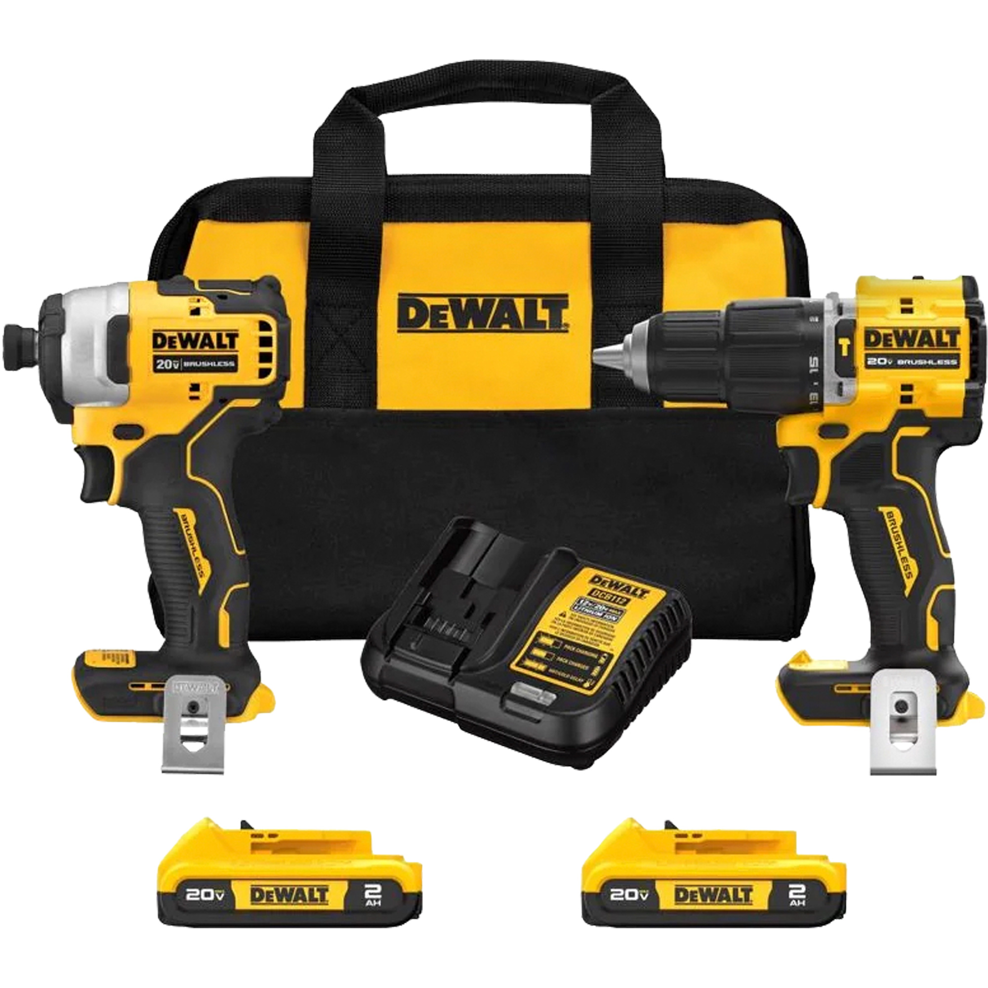Ensemble combiné Atomic à deux outils sans fil et sans balais, Lithium-ion, 20 V