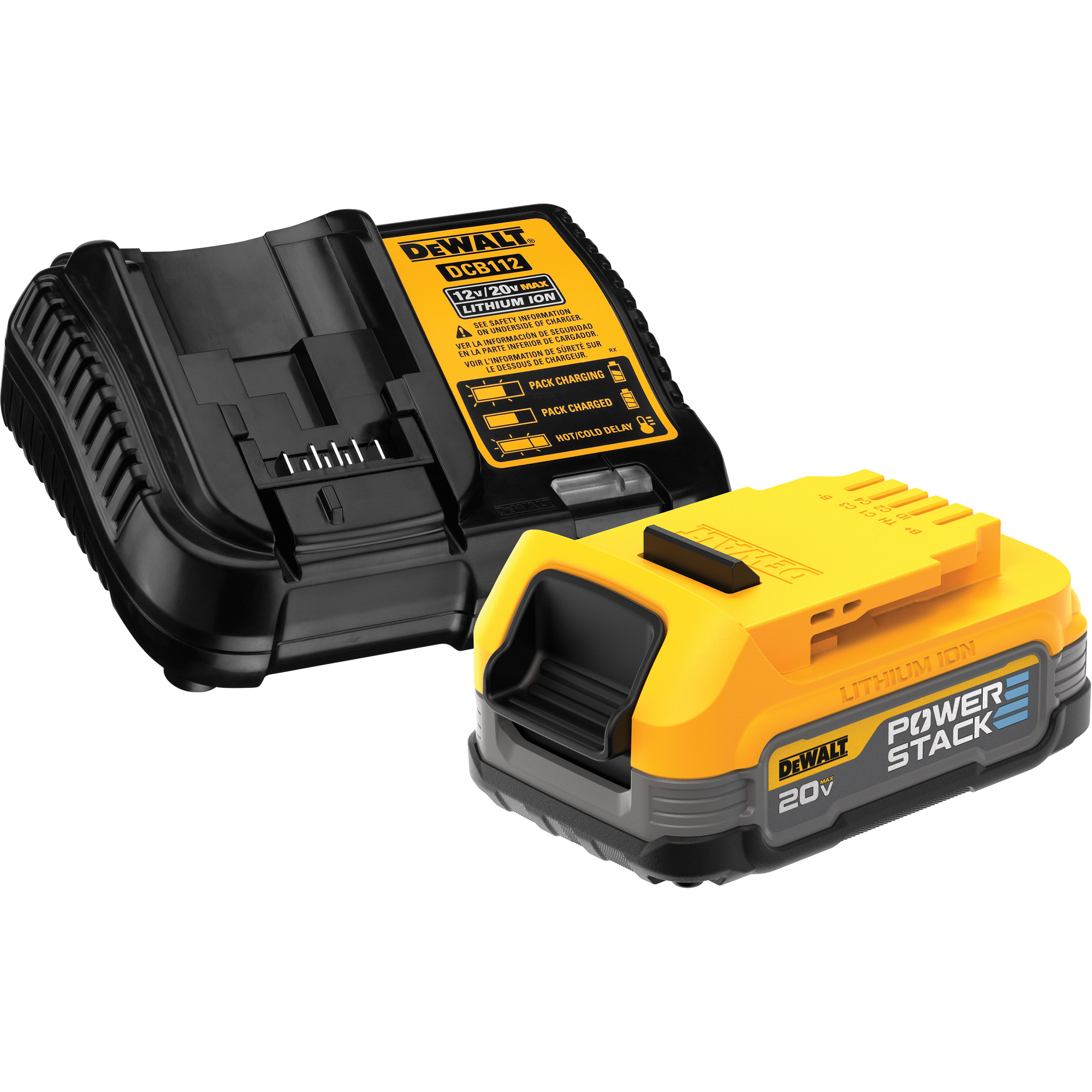 Ensemble de batterie et chargeur compacts Max* PowerstackMC, Lithium-ion, 20 V, 1,7 A