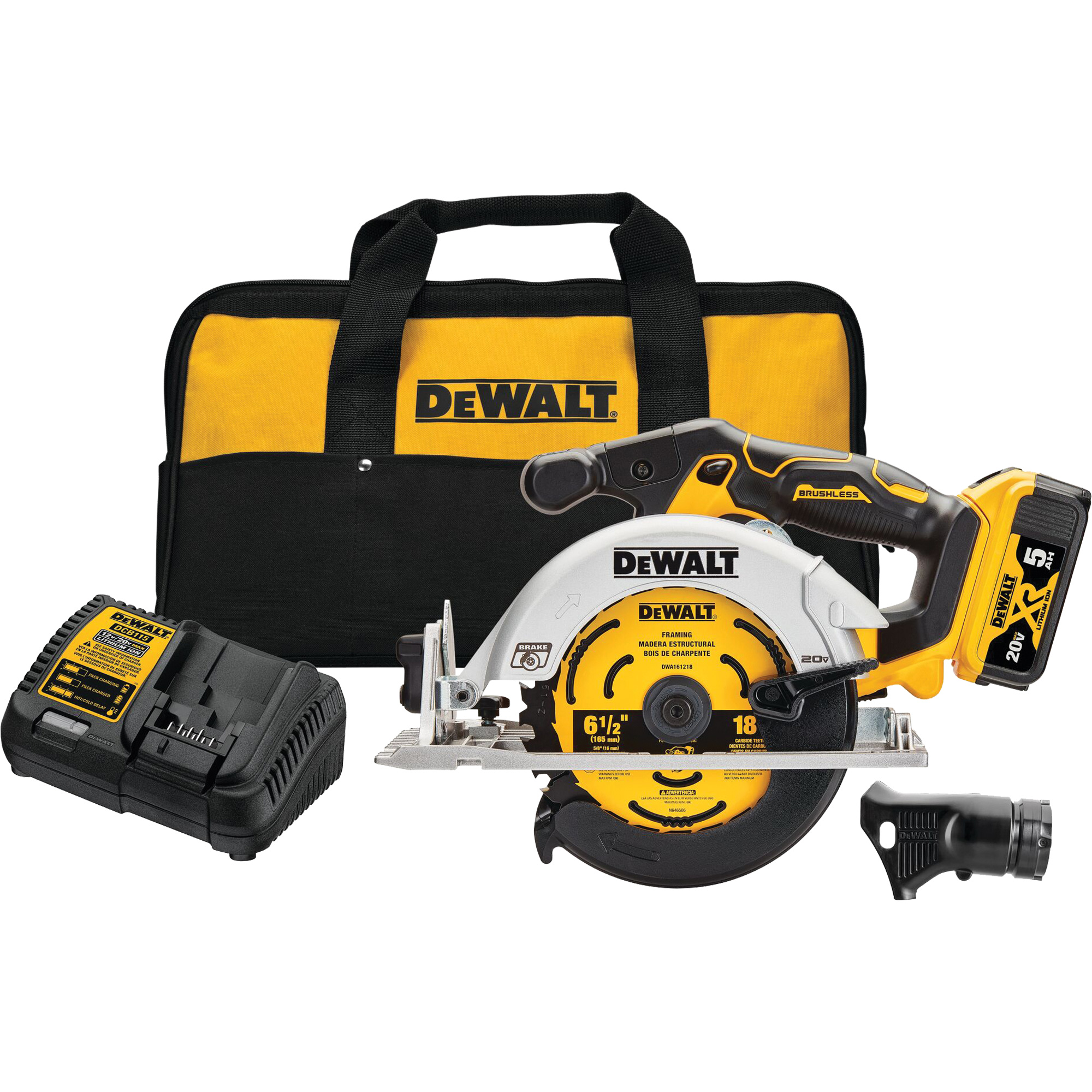 Ensemble de scie circulaire à moteur sans balai sans fil Max*, 6-1/2", 20 V