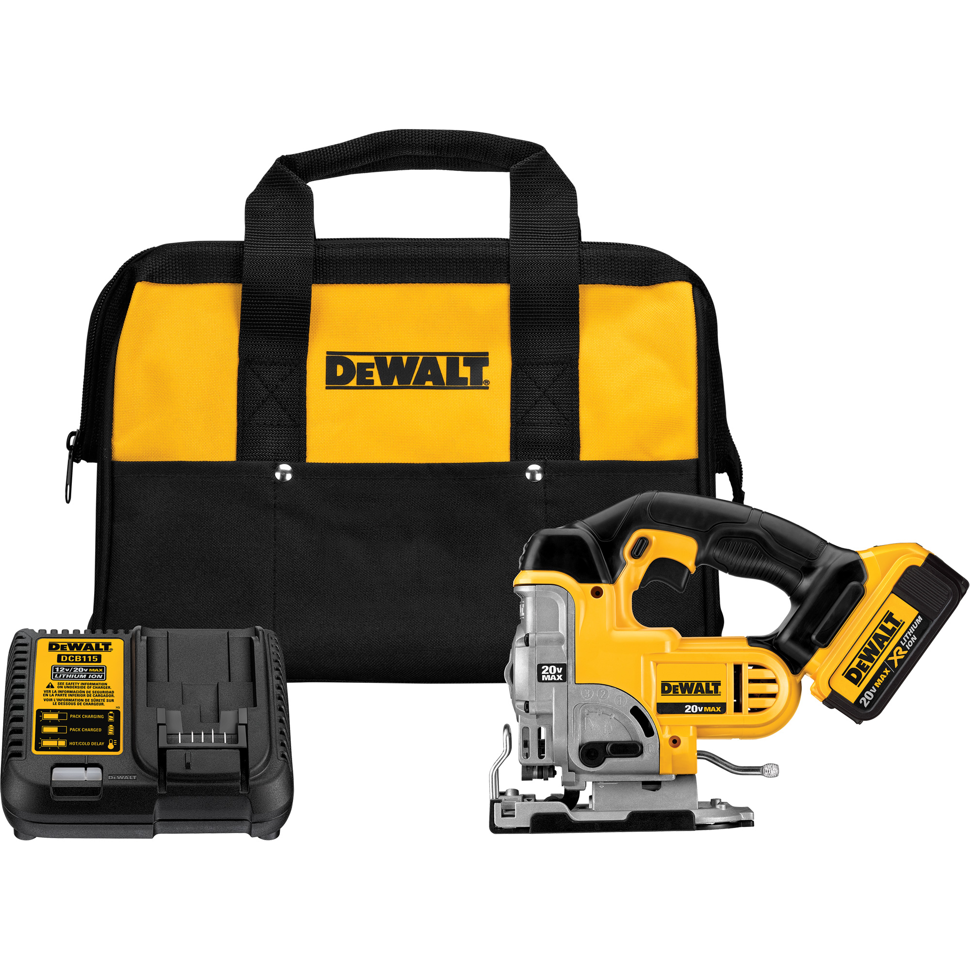 Ensemble de scie sauteuse, 20 V, Lithium-ion, 0-3000 coups/min, 1" Longueur de la course – Image 2