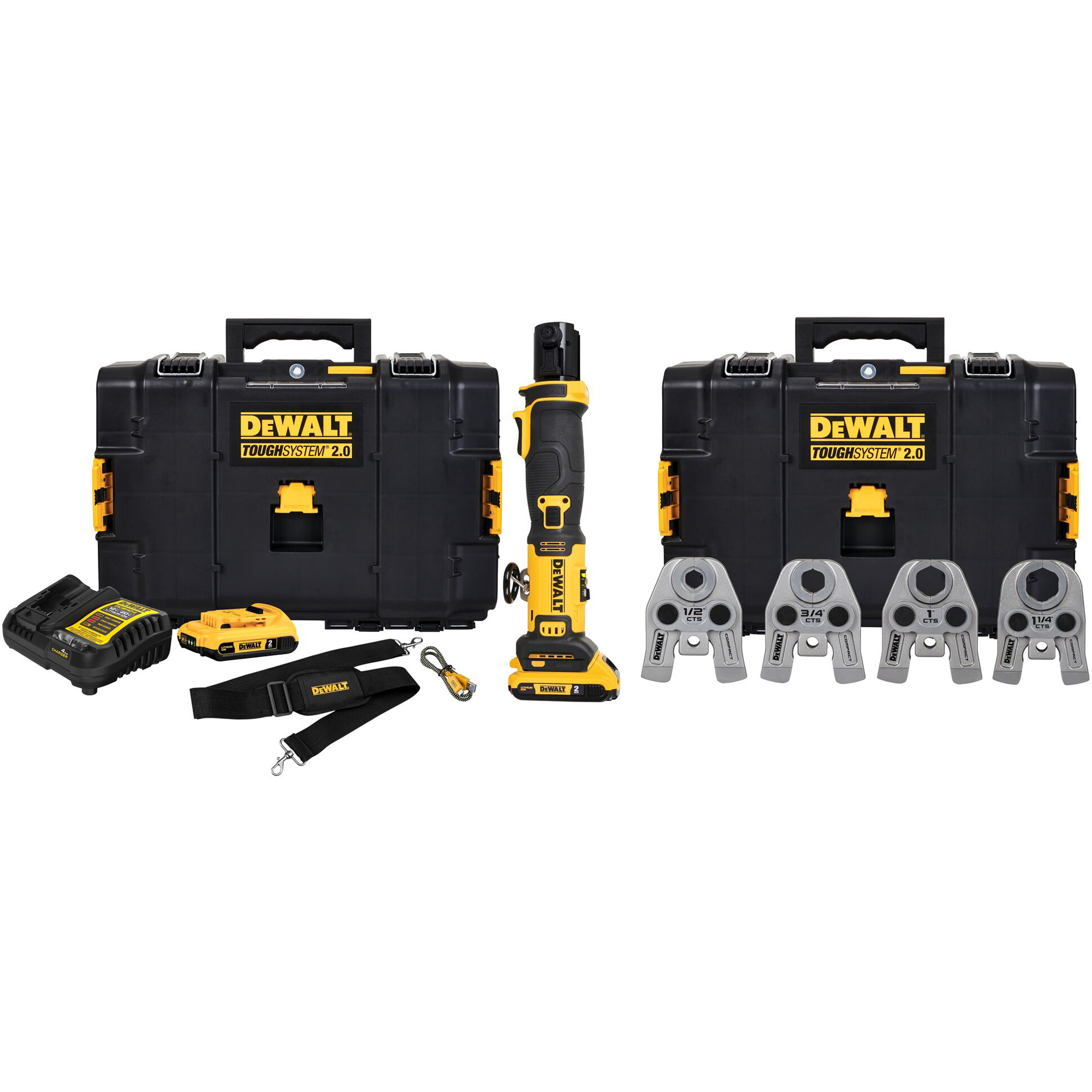 Ensemble d'outils pour outil de presse compacte avec mâchoires CTS, 1/2" - 1-1/4", Motorisé