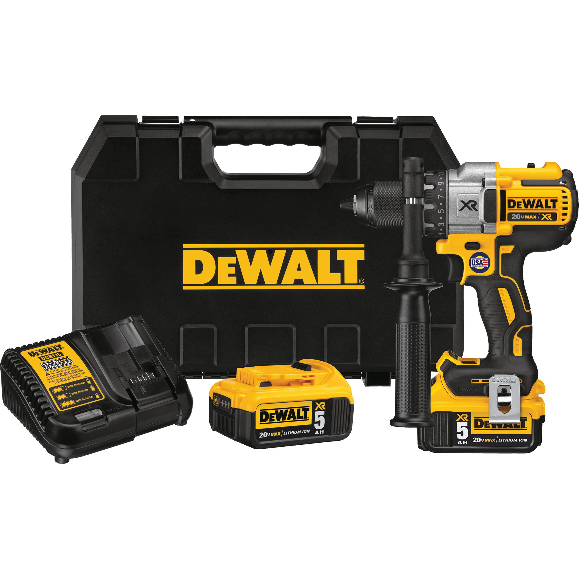 Ensemble visseuse/perceuse à 3 vitesses sans balais max xrMD, Lithium-ion, 20 V, Mandrin 1/2", Couple 820 UWO