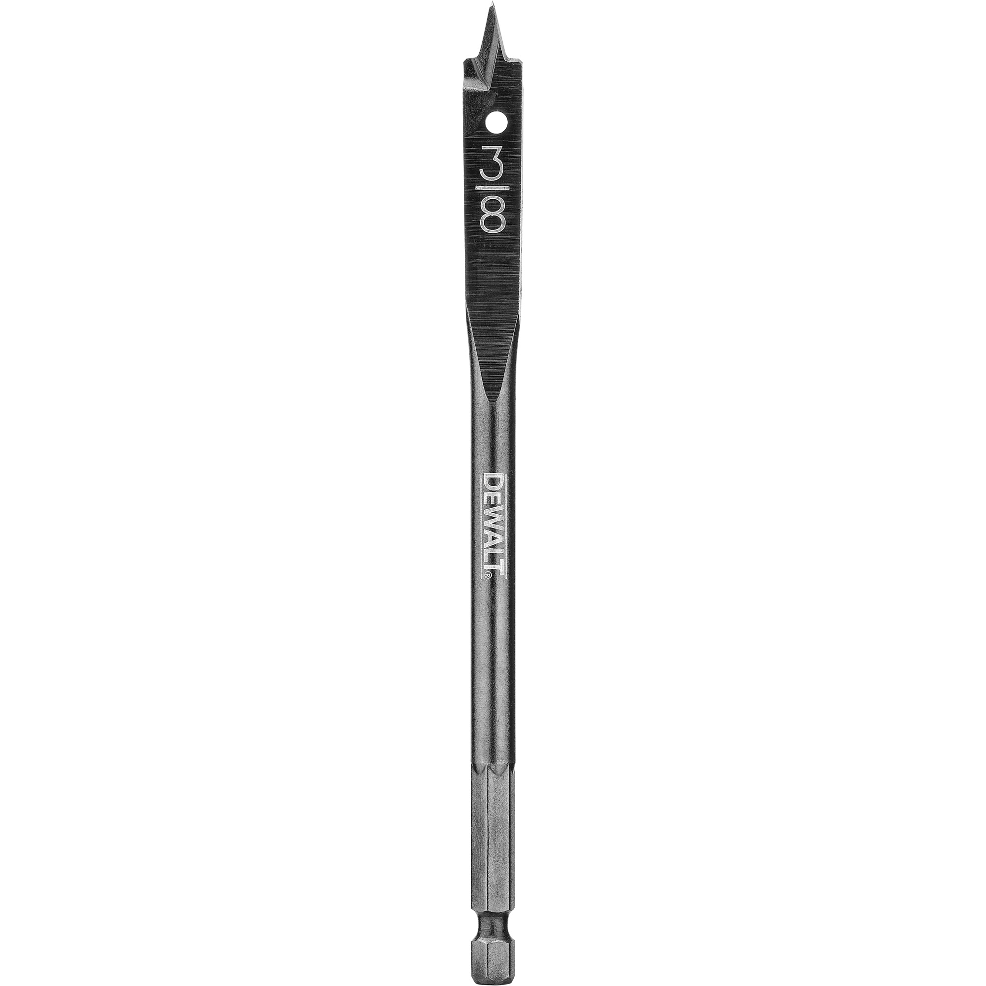 Foret à trois pointes, Diamètre de 3/8", Tige 3/8", Longeur de 6"