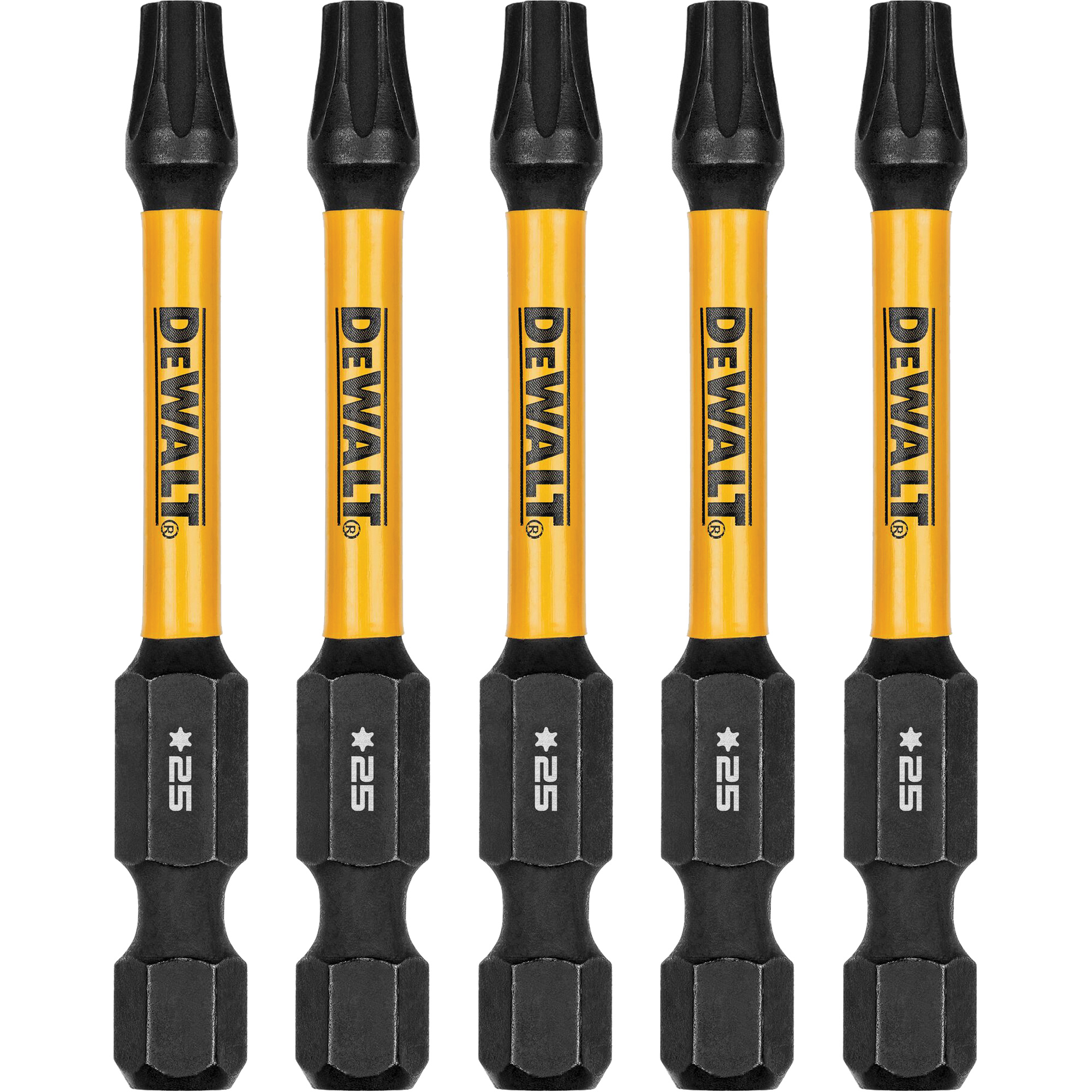 Forets pour tournevis à chocs FLEXTORQMD 5 mcx, Torx, T-25, Prise 1/4"