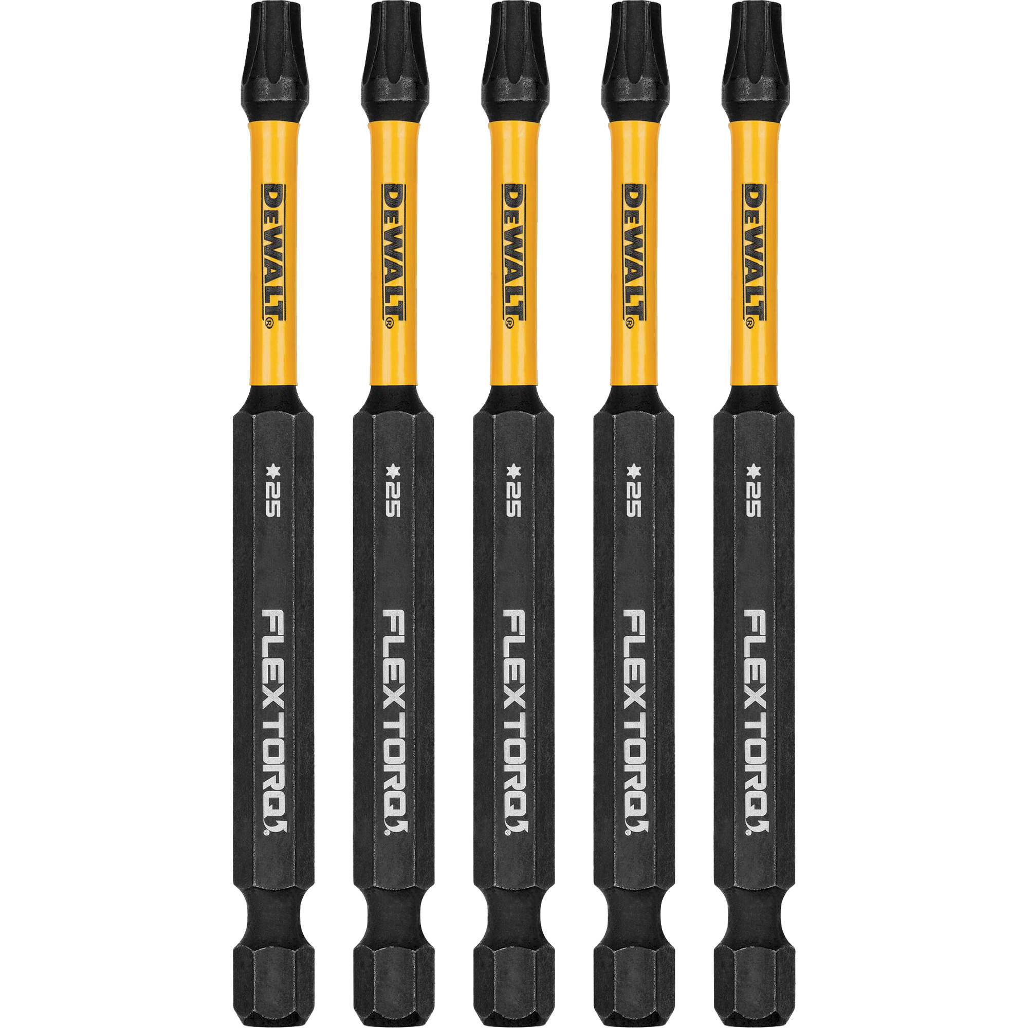 Forets pour tournevis à chocs FLEXTORQMD 5 mcx, Torx, T-25, Prise 1/4"