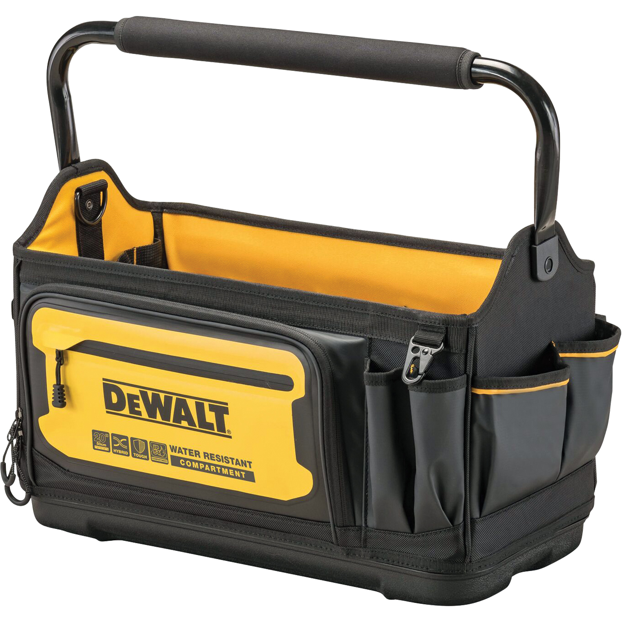 Fourre-tout à outils PRO 20", 36 pochettes, Noir/Jaune