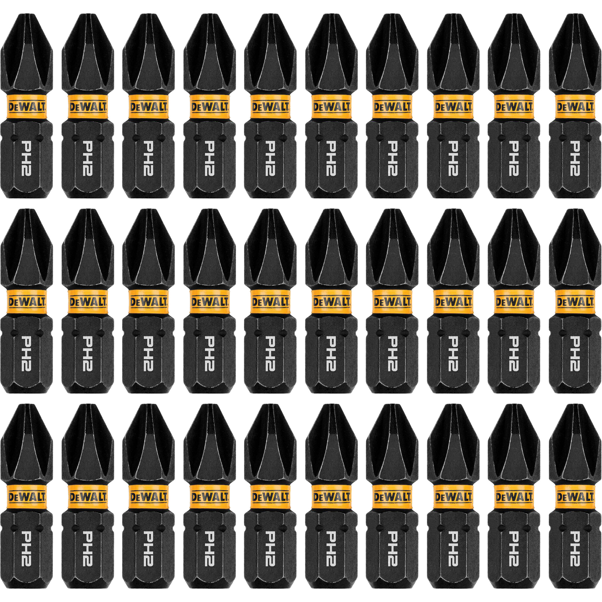 Jeu de forets à chocs FLEXTORQMD 30 mcx, Phillips, #2, Prise 1/4"