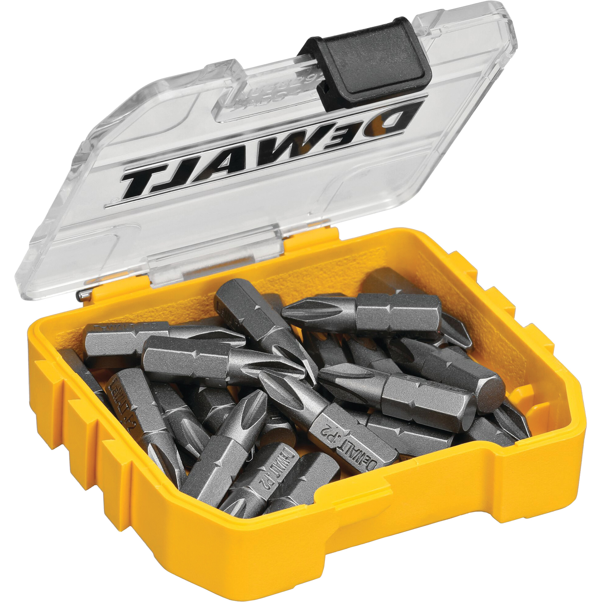 Jeu de forets standards 25 mcx avec système ToughCaseMD+, Phillips, #2, Prise 1/4"