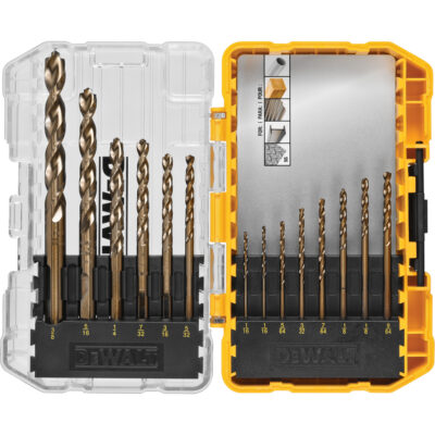 Jeu d'embouts de calibre industriel Pilot PointMD pour perceuse, 14 morceaux, Cobalt