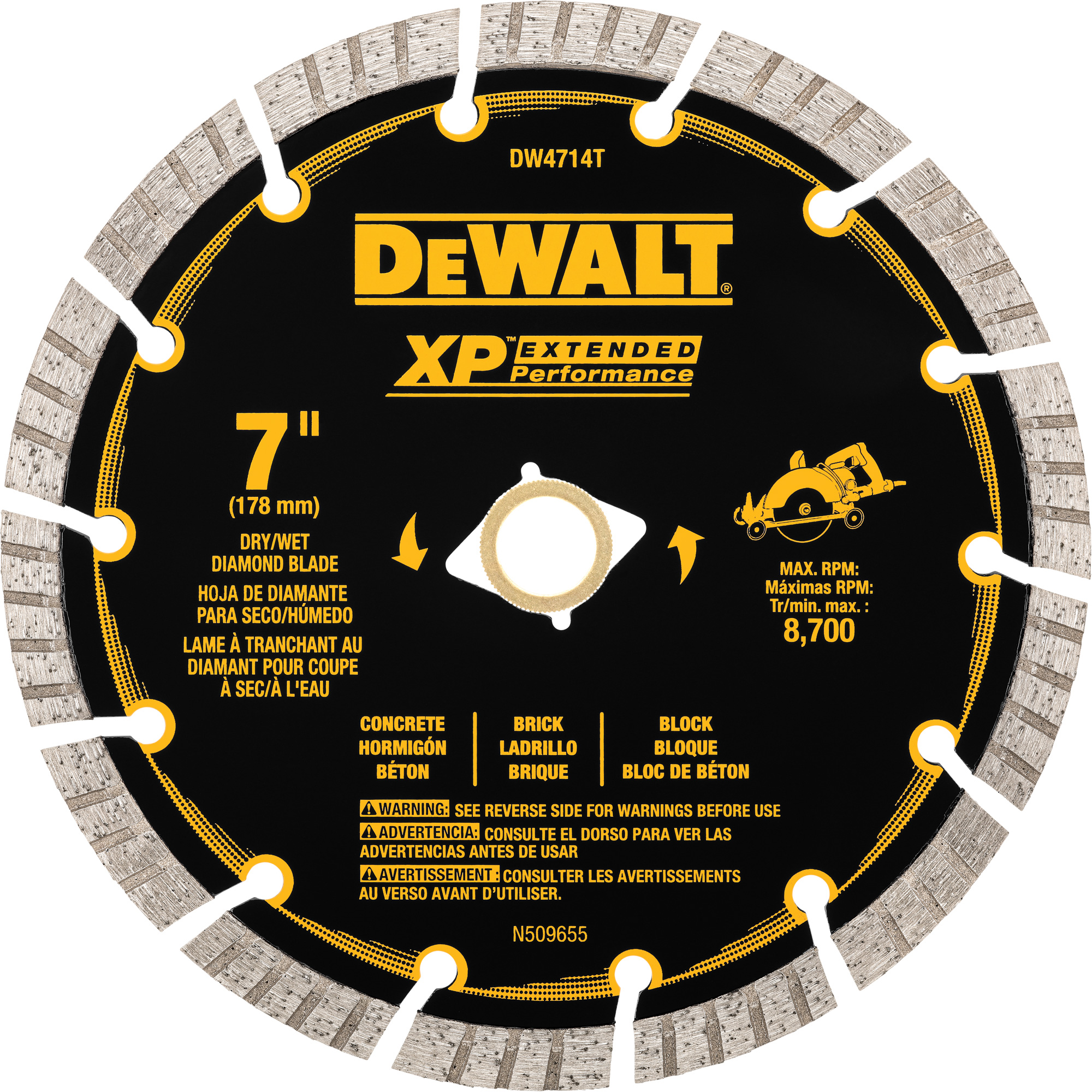 Lame de diamant segmentée XPMC Turbo