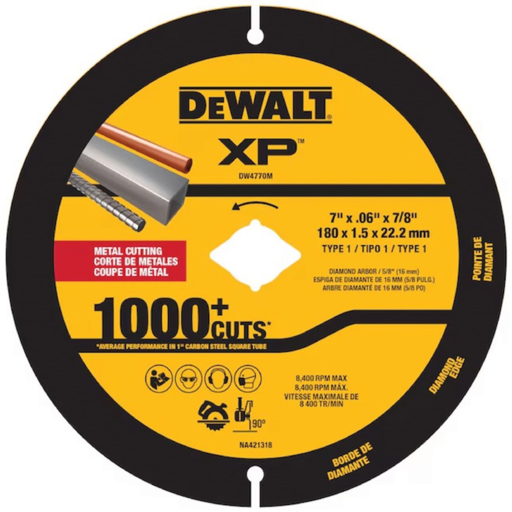 Lame diamantée XP pour métal pour meuleuses angulaires et scies circulaires