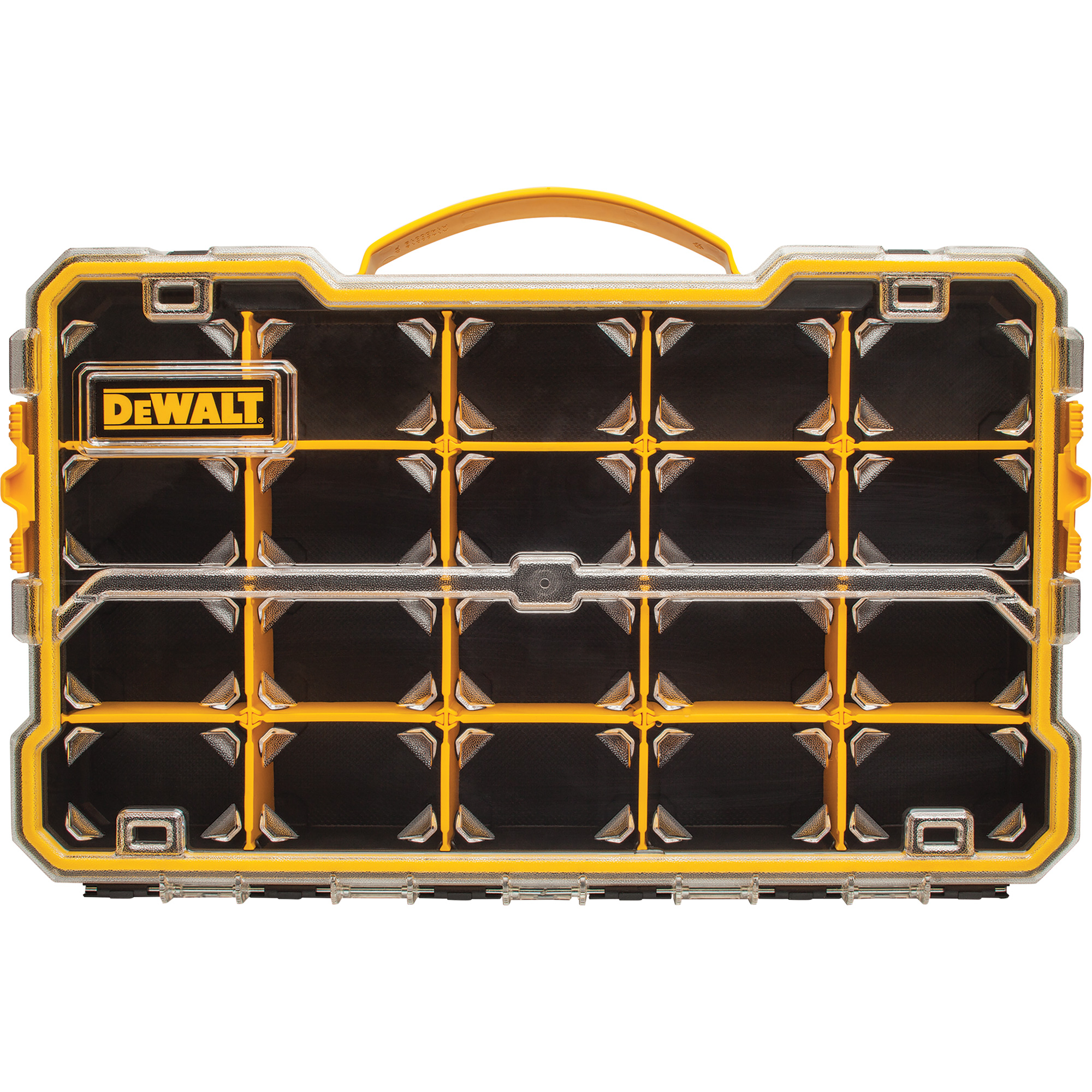 Organisateur avec compartiments PRO, 11" la x 17-5/8" p x 2-7/8" h, Noir/Jaune