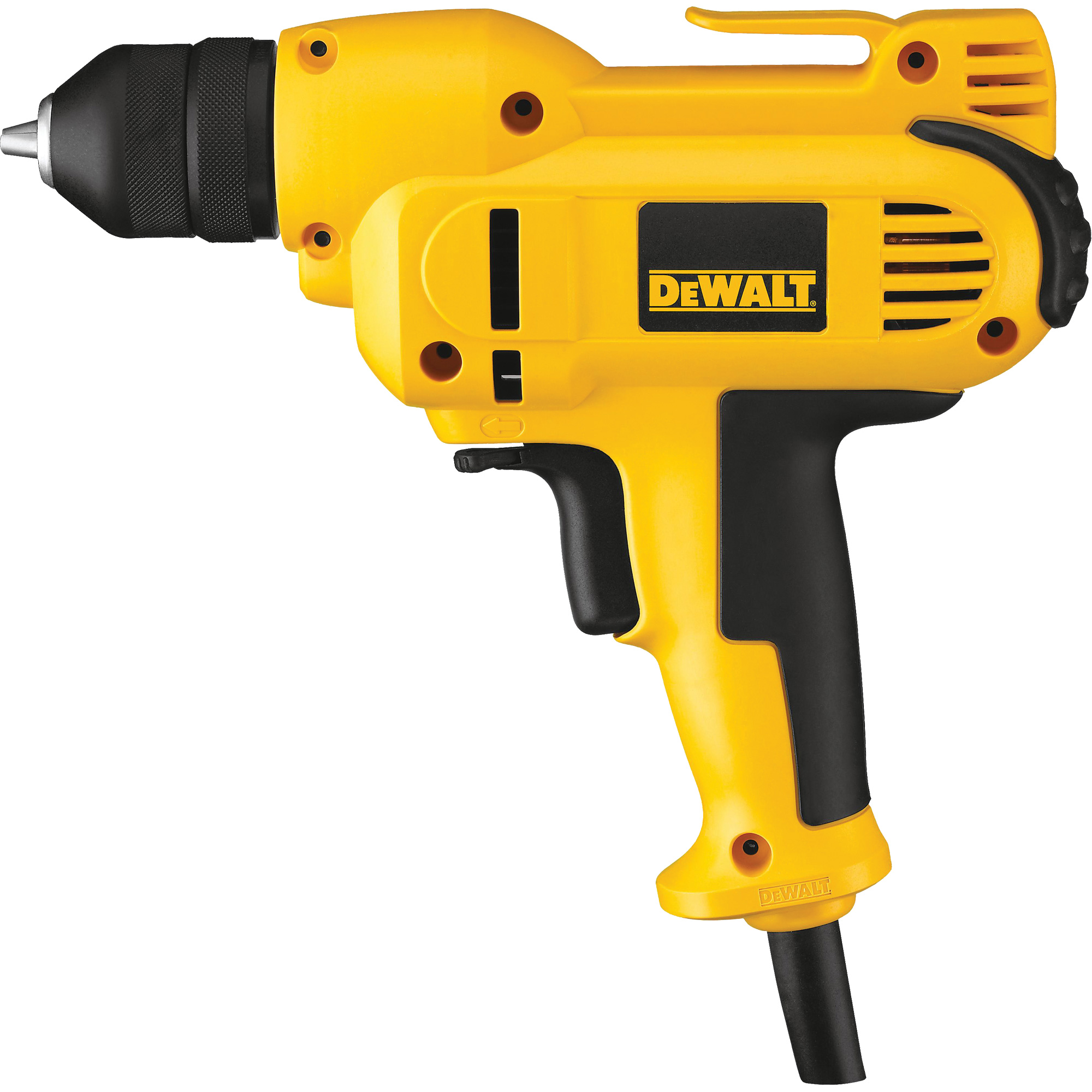 Perceuse à poignée centrale VSR, Mandrin 3/8", 8 A, 120 V, 0-2500 Tr/min, Mandrin Sans clé