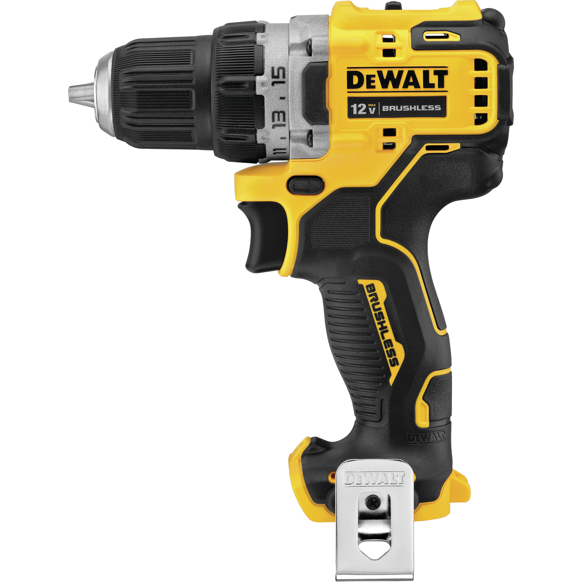 Perceuse-visseuse avec moteur sans brosse XtremeMC (outil seulement), Lithium-ion, 12 V, Mandrin 3/8", Couple 250 UWO