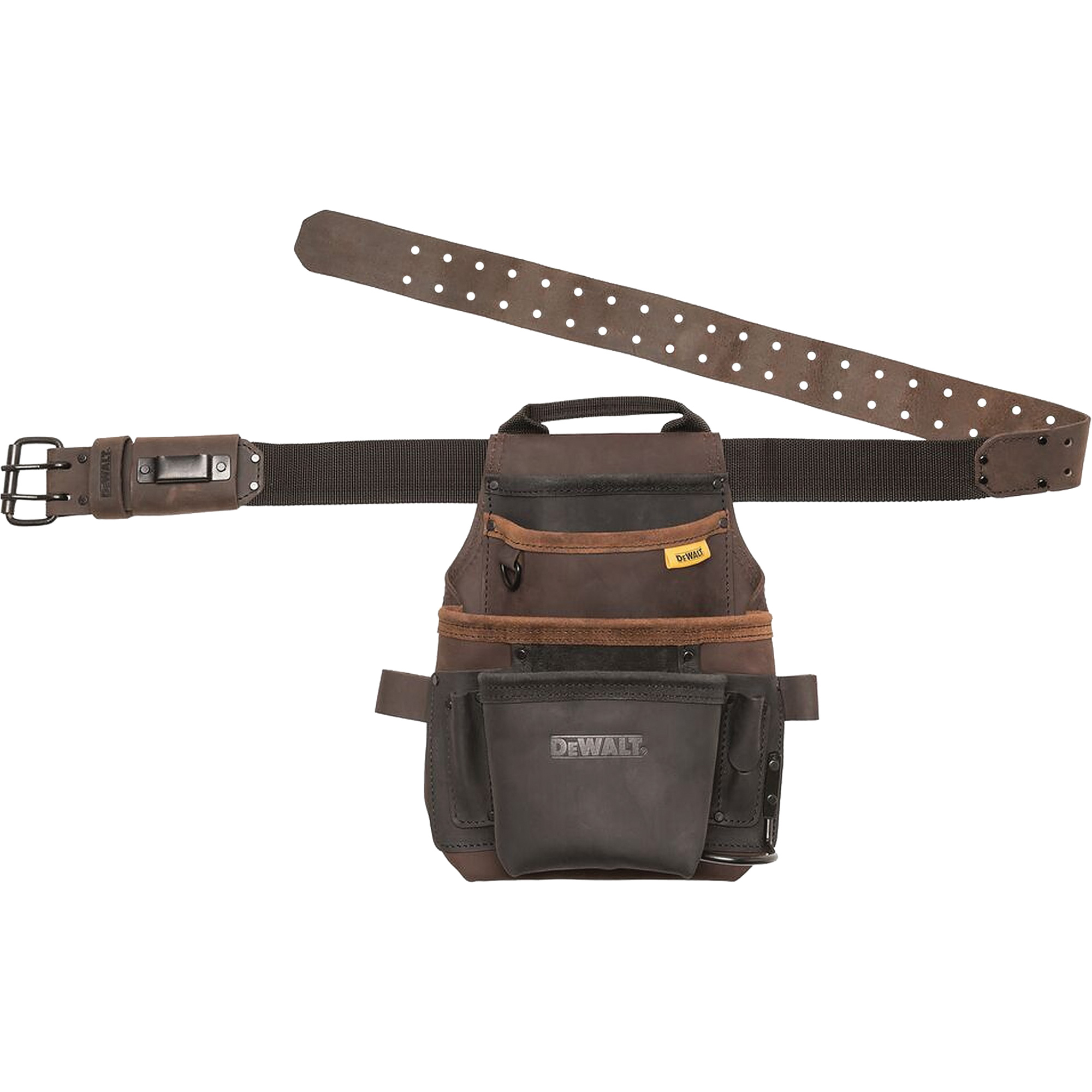 Poche à outils et ceinture, Porte-outil multiple, Cuir, 12 Poches