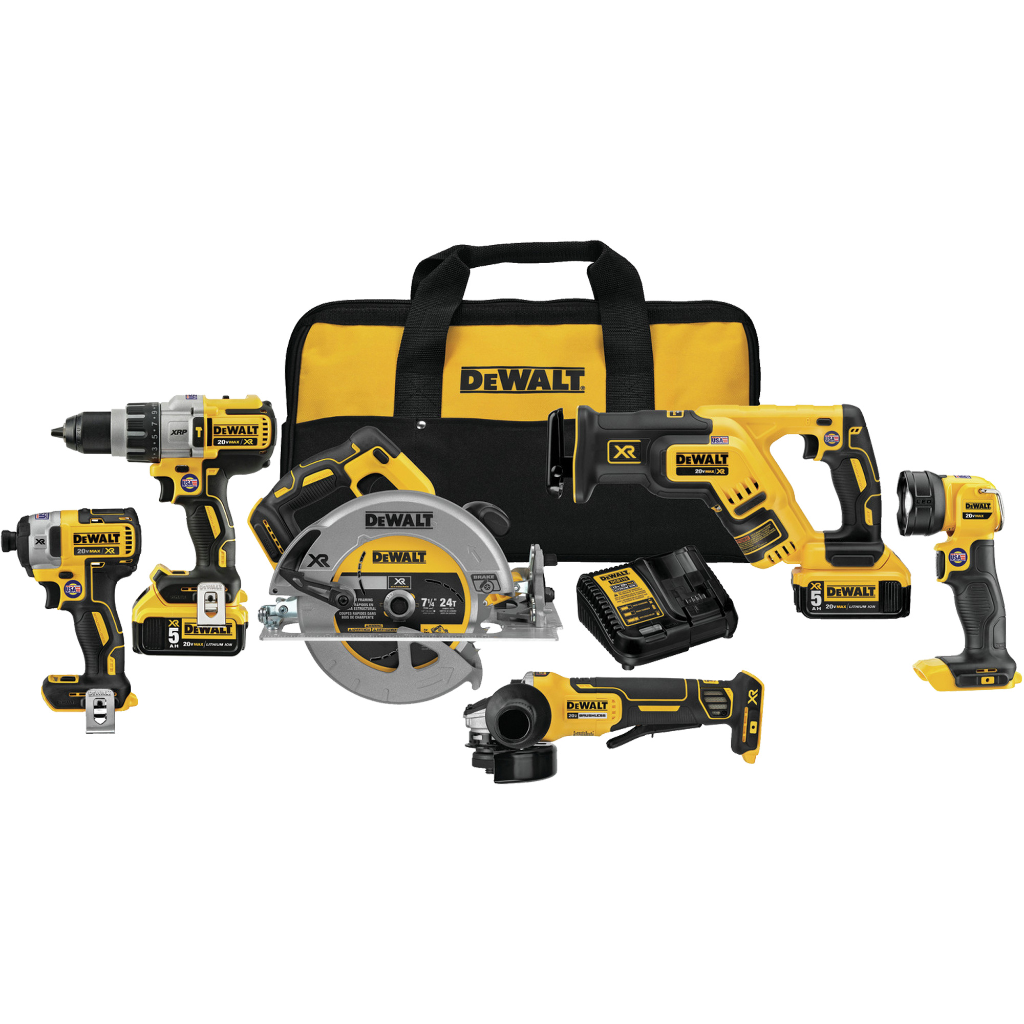 Trousse combinée de 6 outils Max XRMD sans balai, Lithium-ion, 20 V