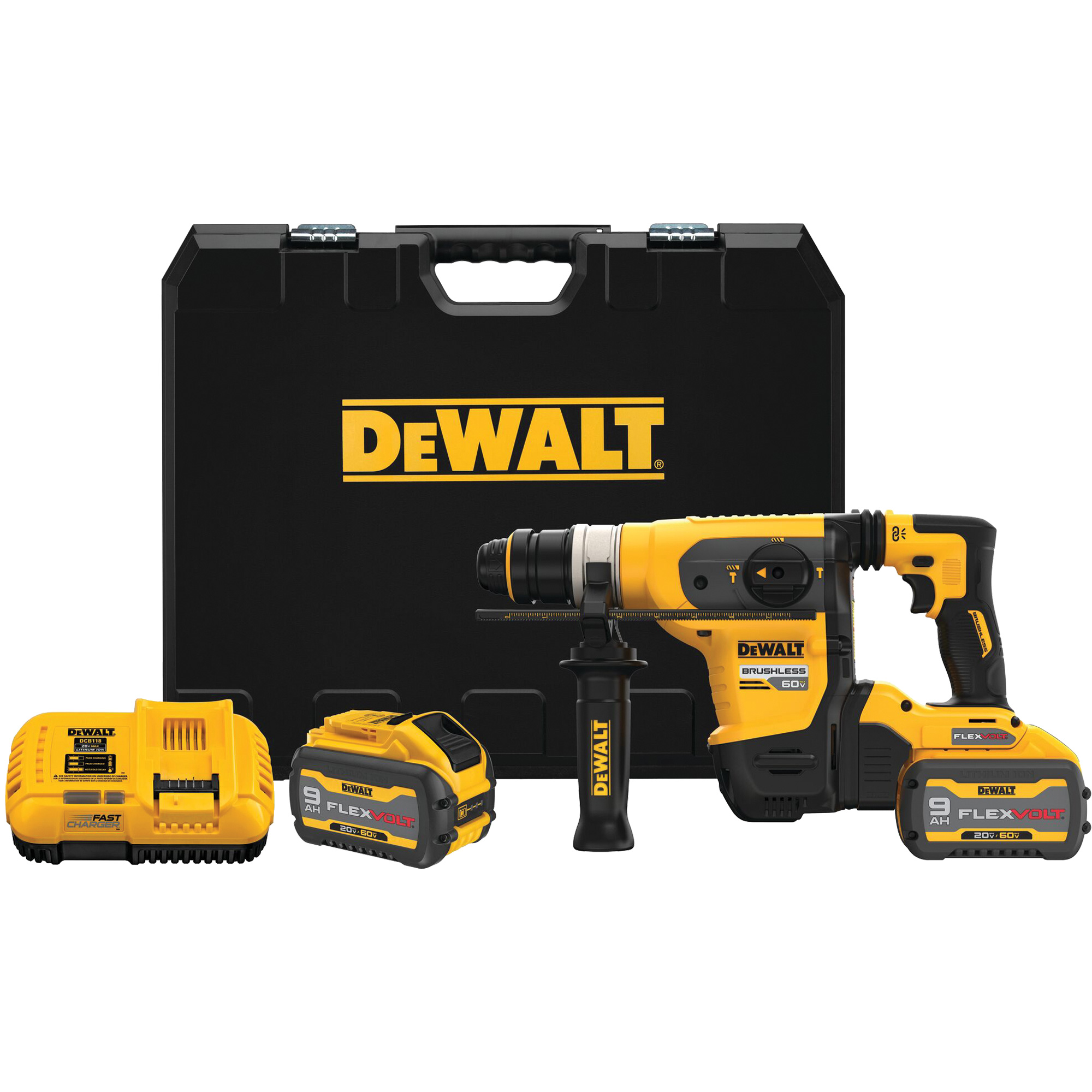 Trousse de marteau perforateur à moteur sans balai sans fil Max* XRMD SDS Plus, 60 V, 1-1/4", 725/0-725 tr/min