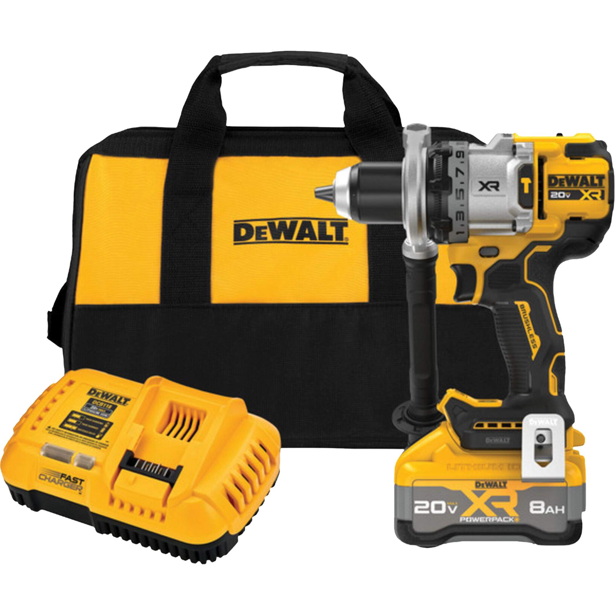 Trousse de marteau perforateur sans balai à 3 vitesses MAX* XRMD avec batterie XR POWERPACKMC , Mandrin 1/2", 20 V