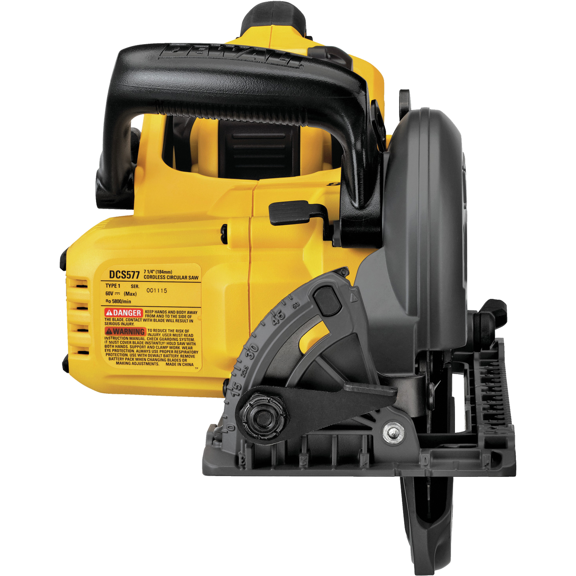 Trousse de scie de type à crémaillère FlexVoltMD, 7-1/4", 60 V