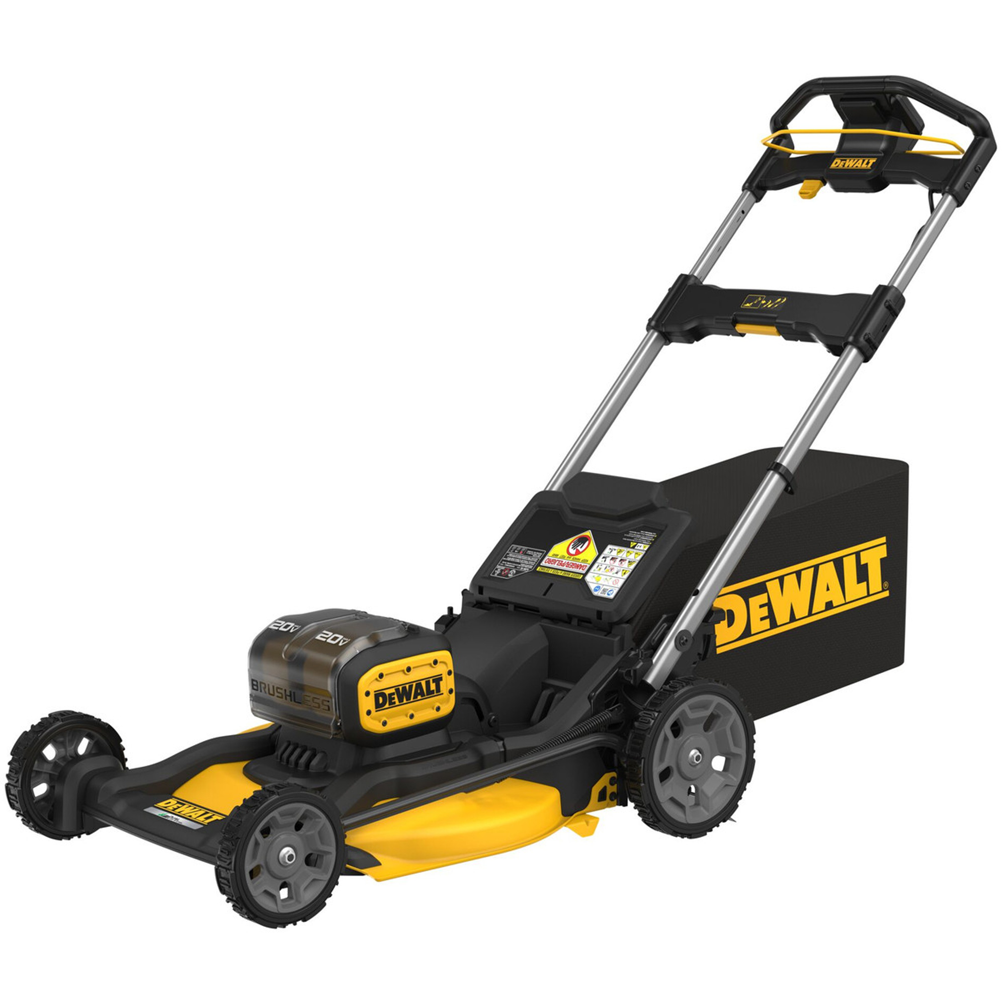 Trousse tondeuse à gazon sans balais sans fil XRMD 2X20V MAX*, Poussée, À pile, Largeur de coupe 21"