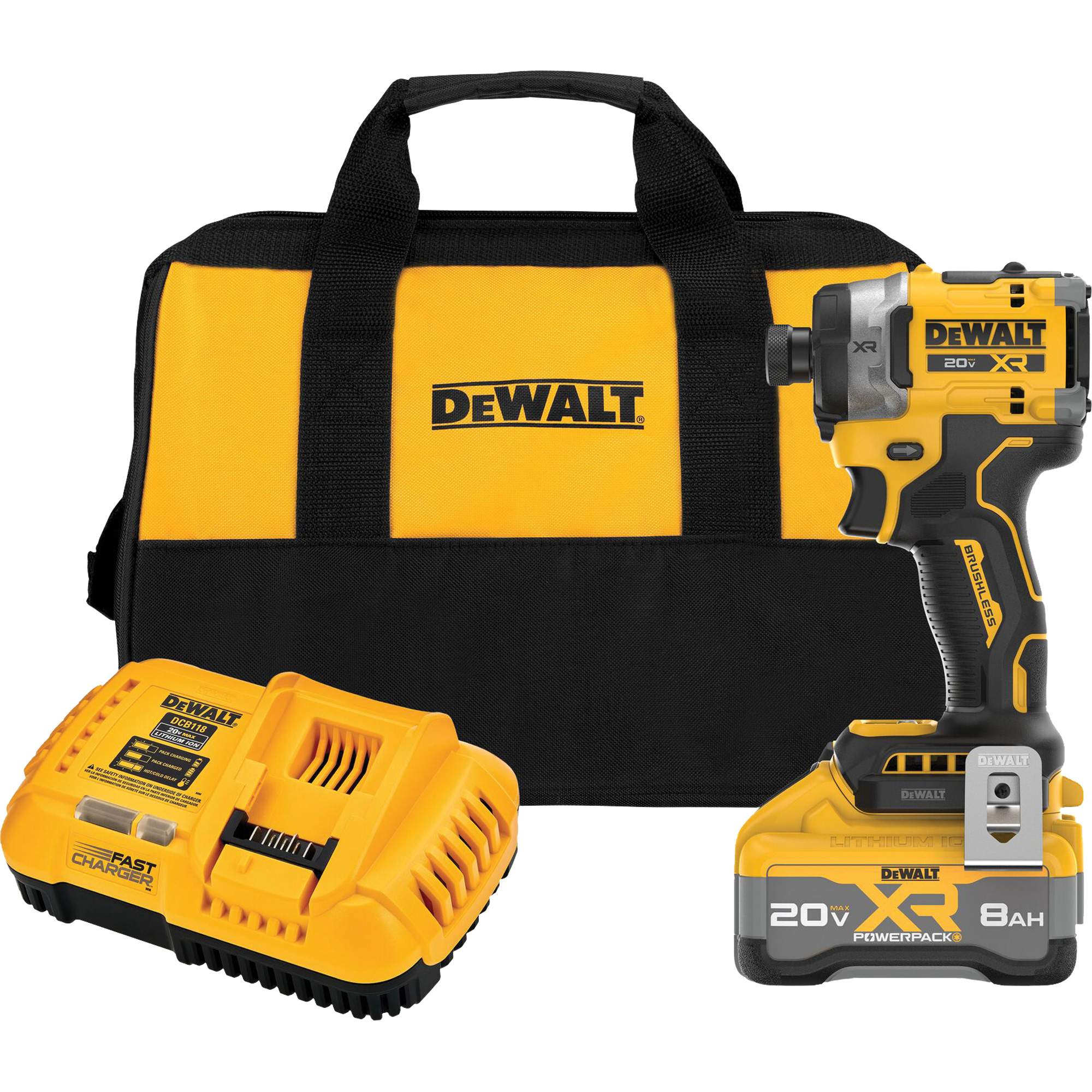 Visseuse à choc à couple élevé sans fil sans balai à 3 vitesses MAX* XRMD avec XR POWERPACKMC, 20 V, Mandrin 1/4"