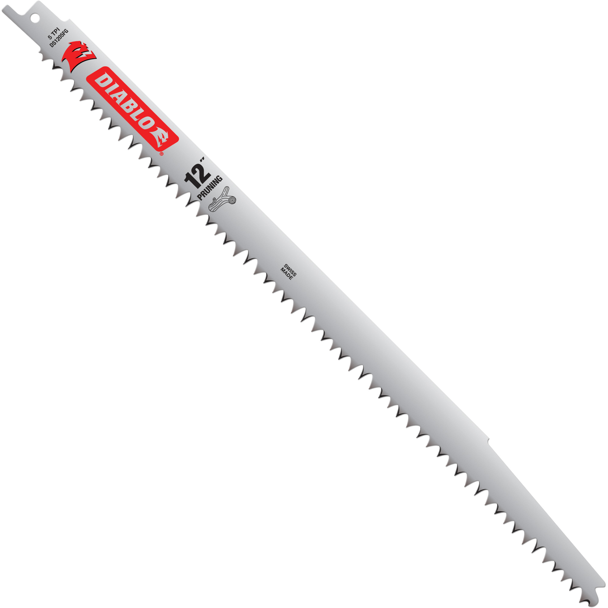 Lame de scie alternative pour l'élagage Fleam Ground, 5 Dents par pouce, 12" lo