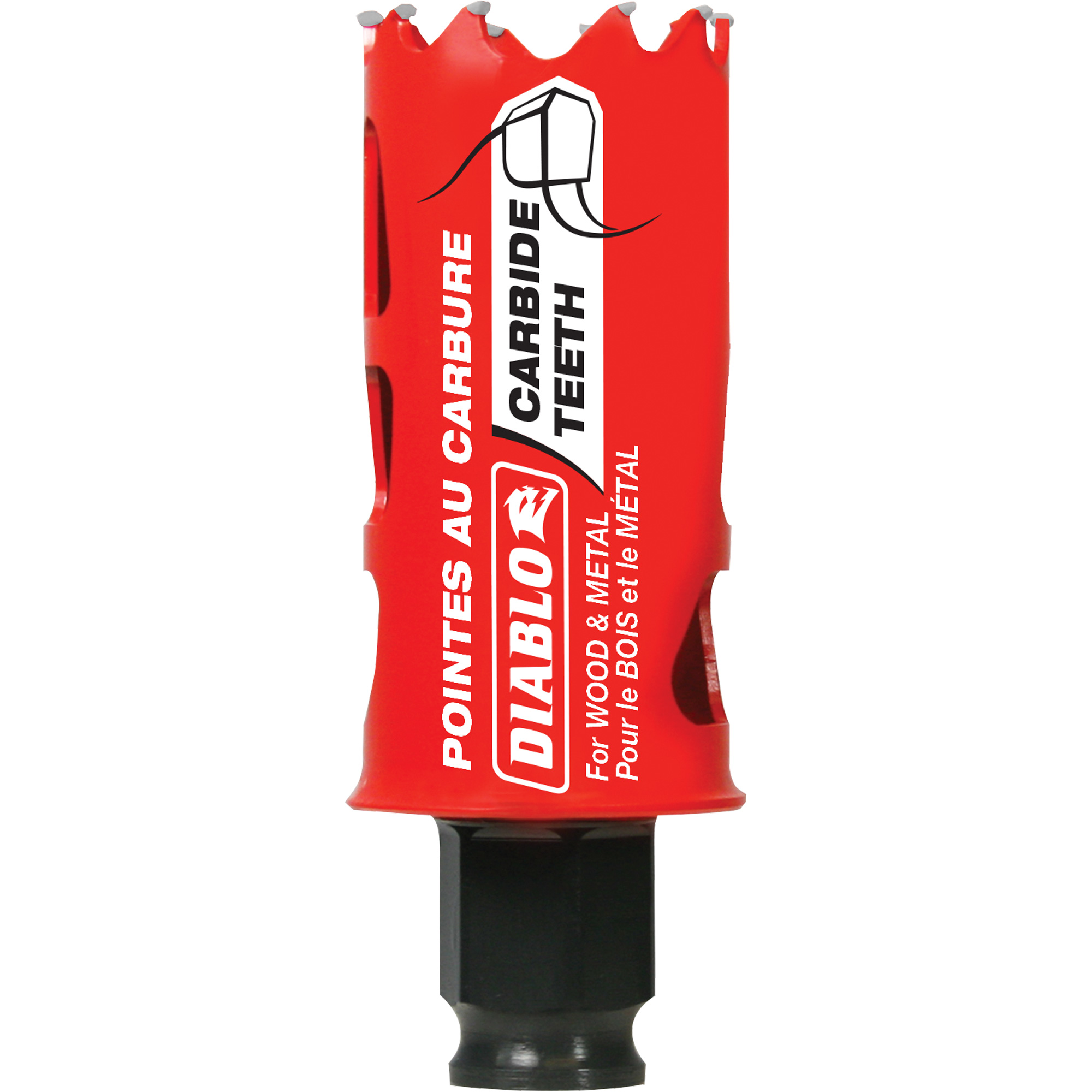 Scie cloche pour bois et métal, 1-1/4", Profondeur de la coupe 2-3/8", Carbure