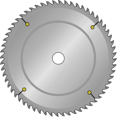 Lames de scie industrielle pour panneaux de particules, 12", 72 dents, Pour Stratifié