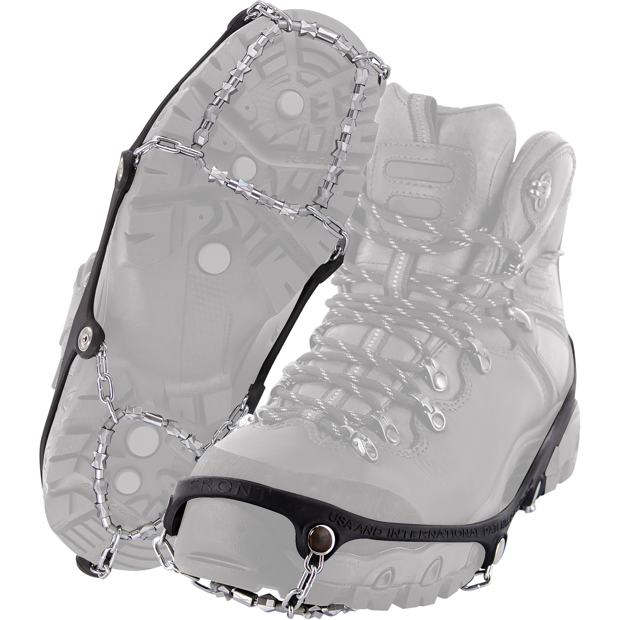 Dispositif de traction pour botte ICEtrekkersMD Diamond GripMC, Acier, Traction Crampon, Moyen