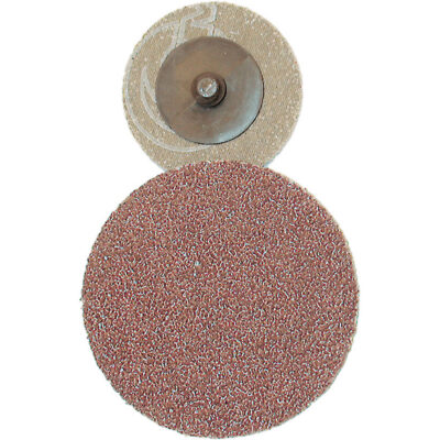 Disque de ponçage à support en tissu, 2" dia., Grain 36, Oxyde d'aluminium